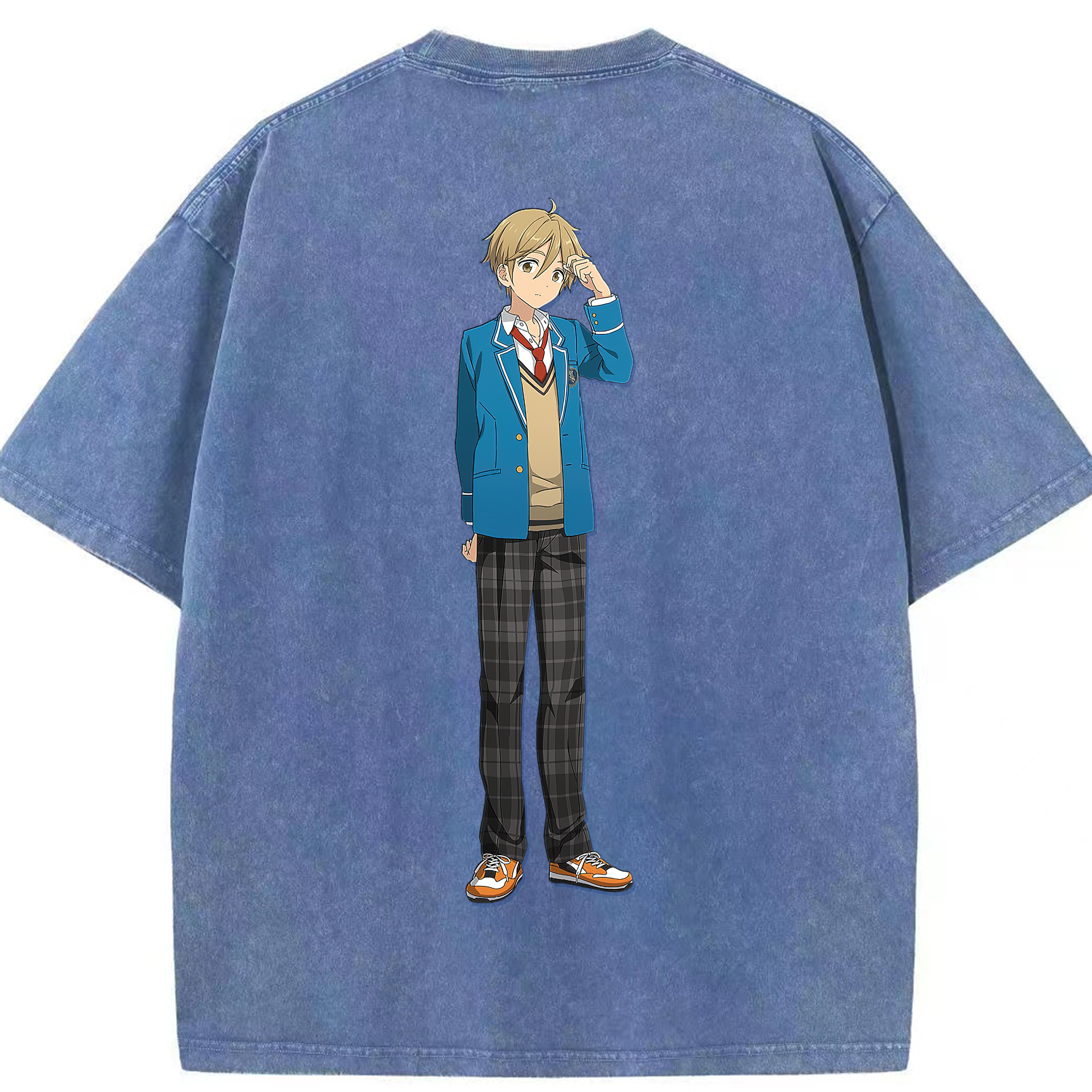 （画像用） あんさんぶるスターズ! Ensemble Stars 綿100% ヴィンテージ風 半袖Tシャツ（背面プリント）