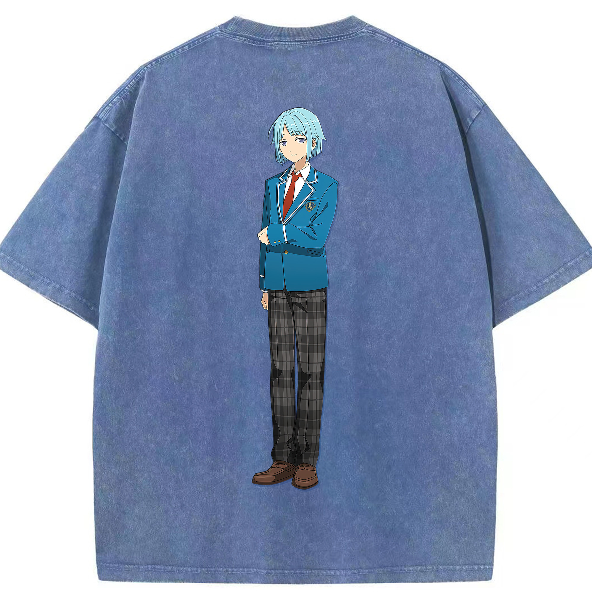 （画像用） あんさんぶるスターズ! Ensemble Stars 綿100% ヴィンテージ風 半袖Tシャツ（背面プリント）