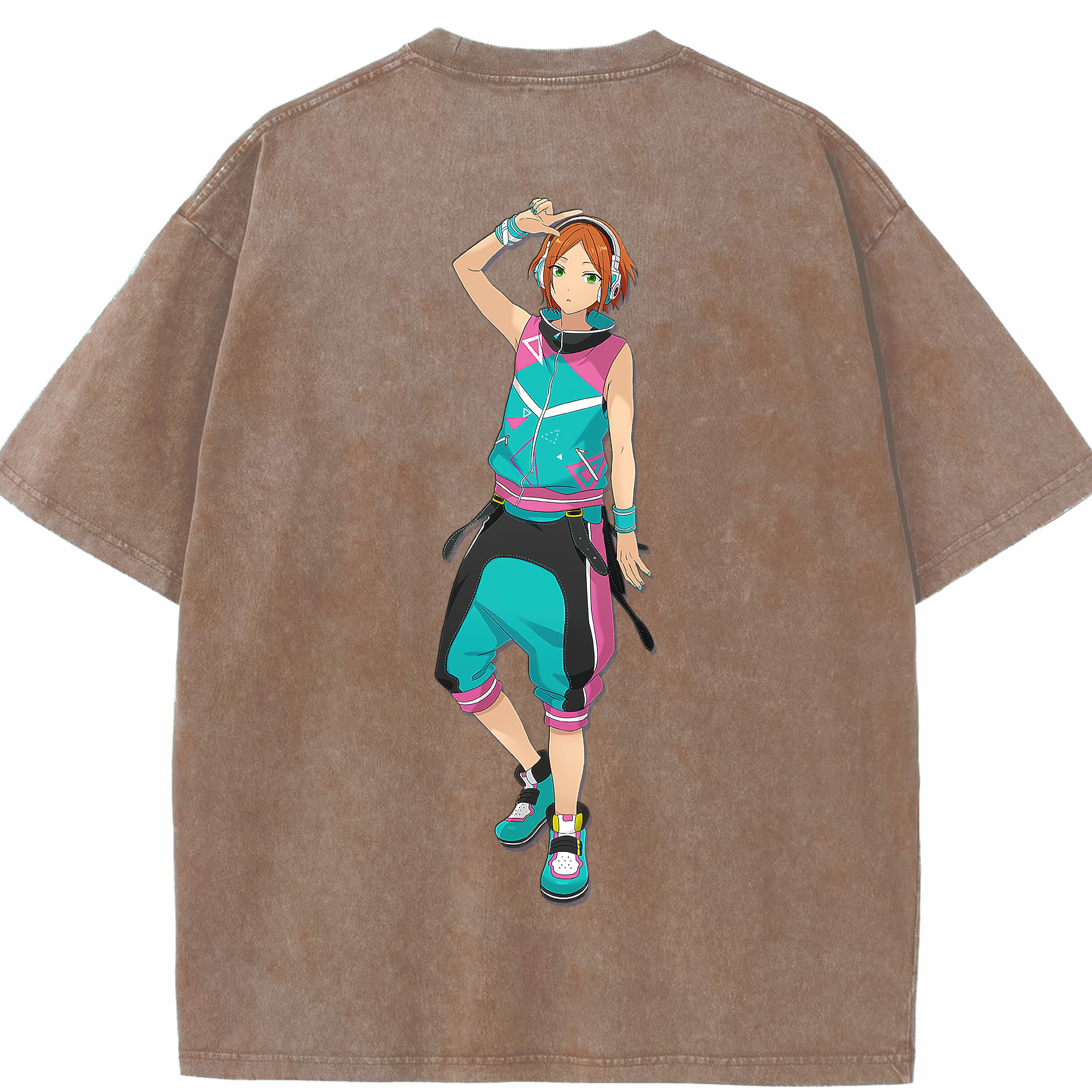 （画像用） あんさんぶるスターズ! Ensemble Stars 綿100% ヴィンテージ風 半袖Tシャツ（背面プリント）