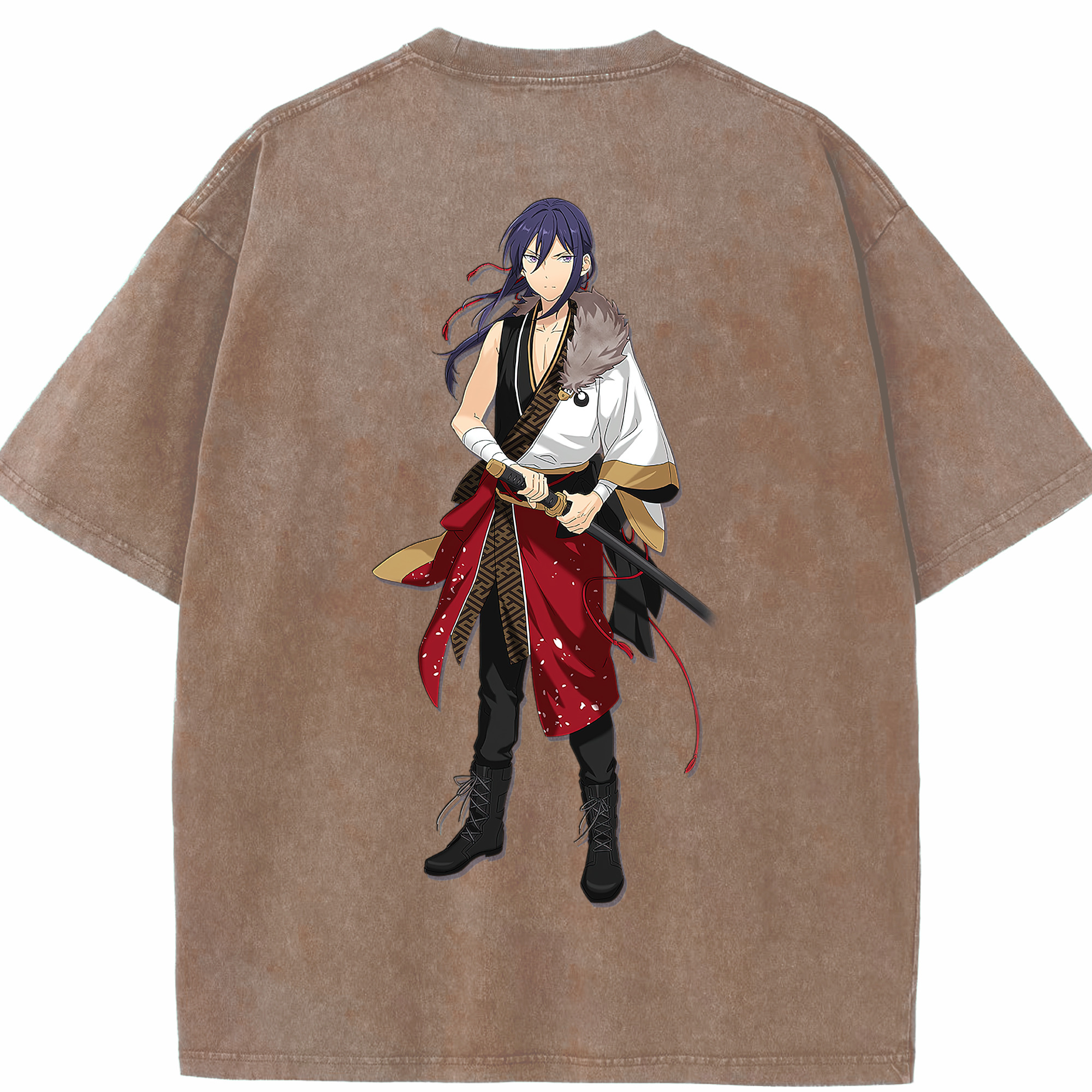 （画像用） あんさんぶるスターズ! Ensemble Stars 綿100% ヴィンテージ風 半袖Tシャツ（背面プリント）