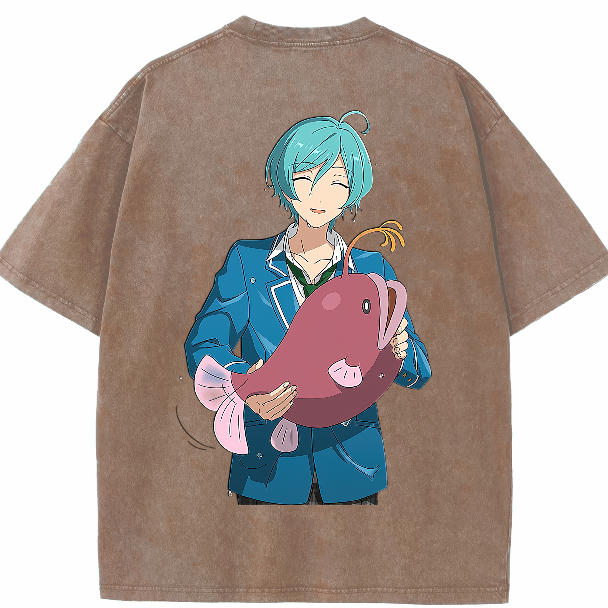 （画像用） あんさんぶるスターズ! Ensemble Stars 綿100% ヴィンテージ風 半袖Tシャツ（背面プリント）