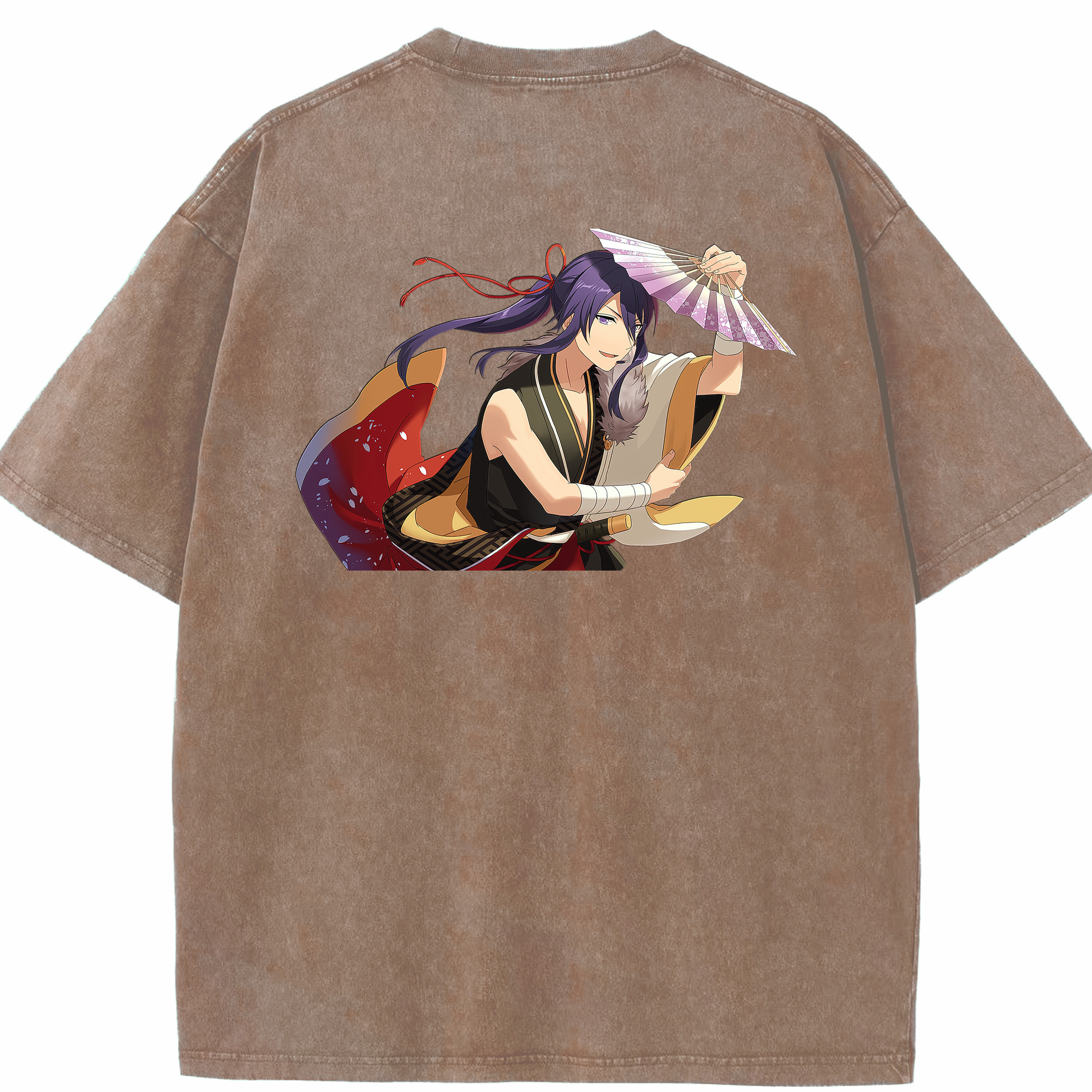 （画像用） あんさんぶるスターズ! Ensemble Stars 綿100% ヴィンテージ風 半袖Tシャツ（背面プリント）