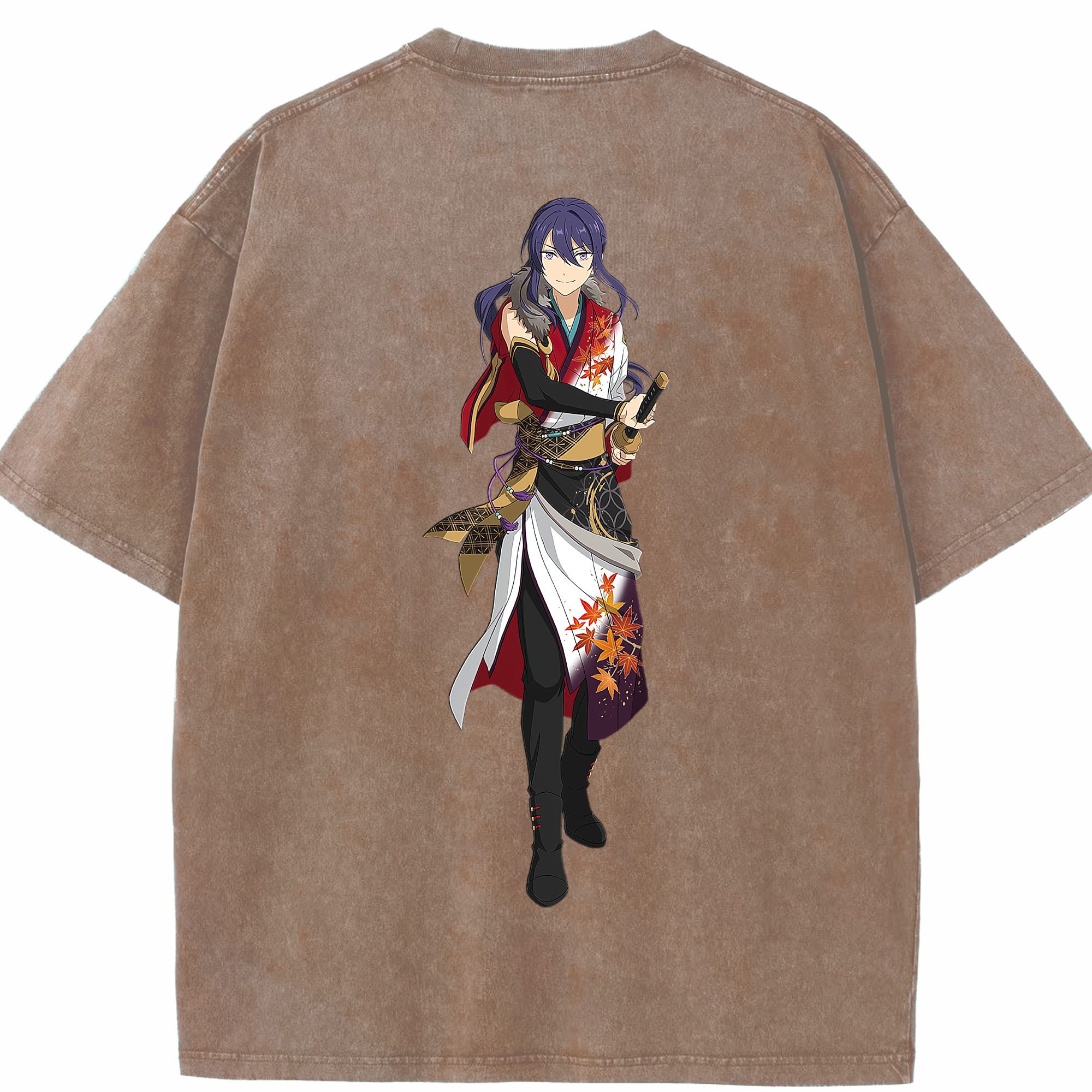 （画像用） あんさんぶるスターズ! Ensemble Stars 綿100% ヴィンテージ風 半袖Tシャツ（背面プリント）
