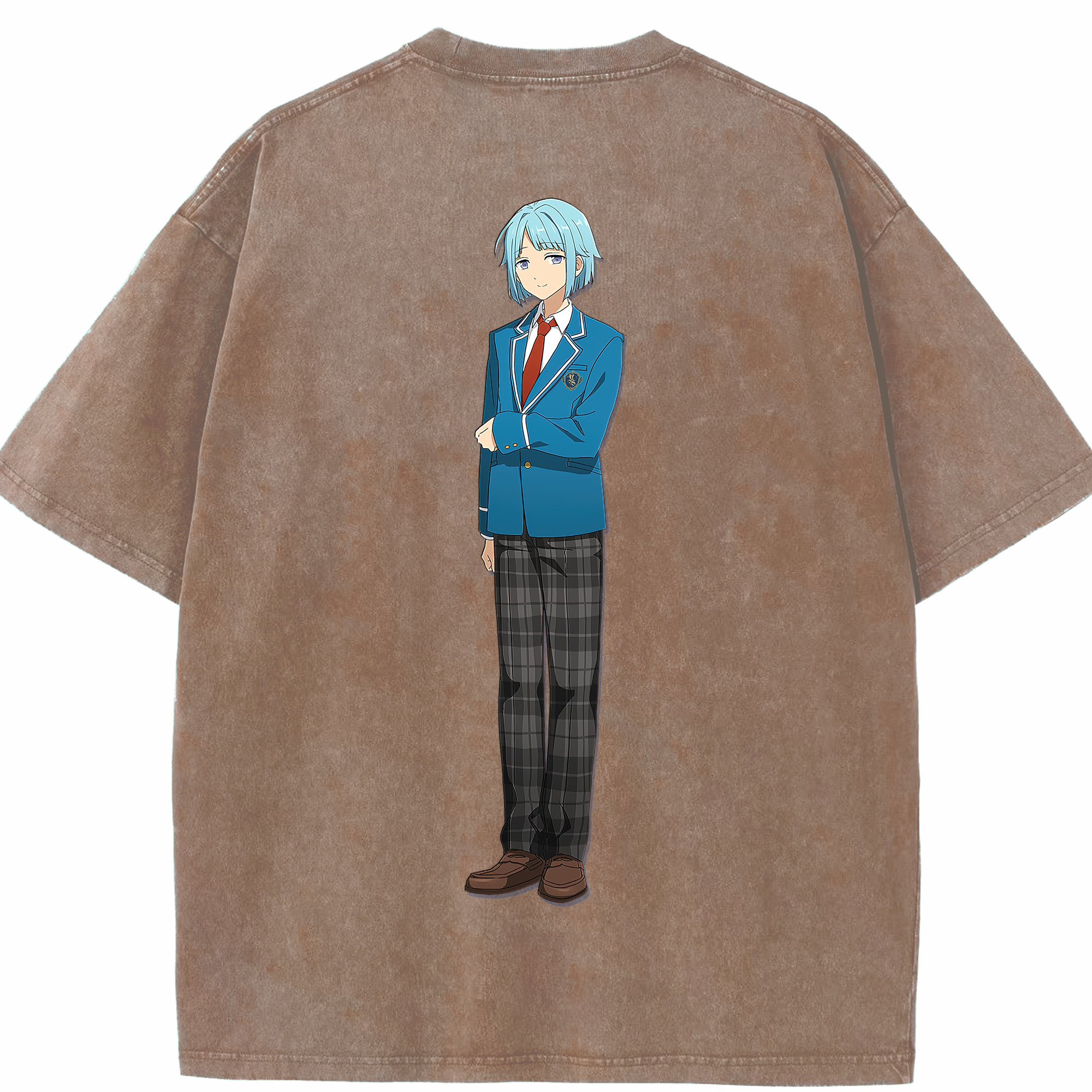 （画像用） あんさんぶるスターズ! Ensemble Stars 綿100% ヴィンテージ風 半袖Tシャツ（背面プリント）