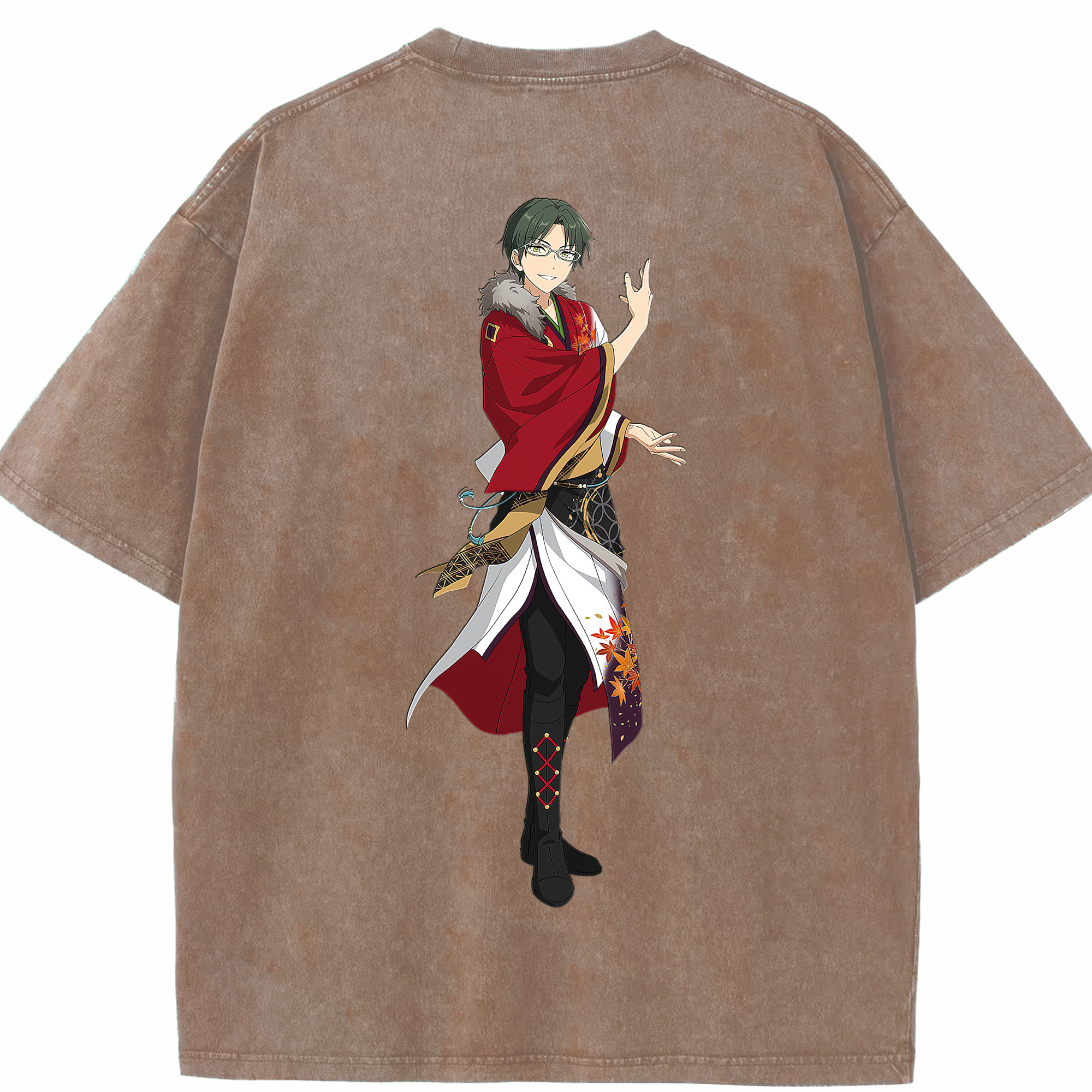 （画像用） あんさんぶるスターズ! Ensemble Stars 綿100% ヴィンテージ風 半袖Tシャツ（背面プリント）