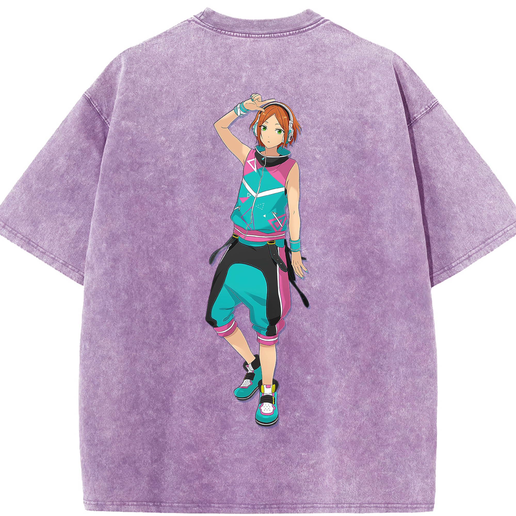 （画像用） あんさんぶるスターズ! Ensemble Stars 綿100% ヴィンテージ風 半袖Tシャツ（背面プリント）