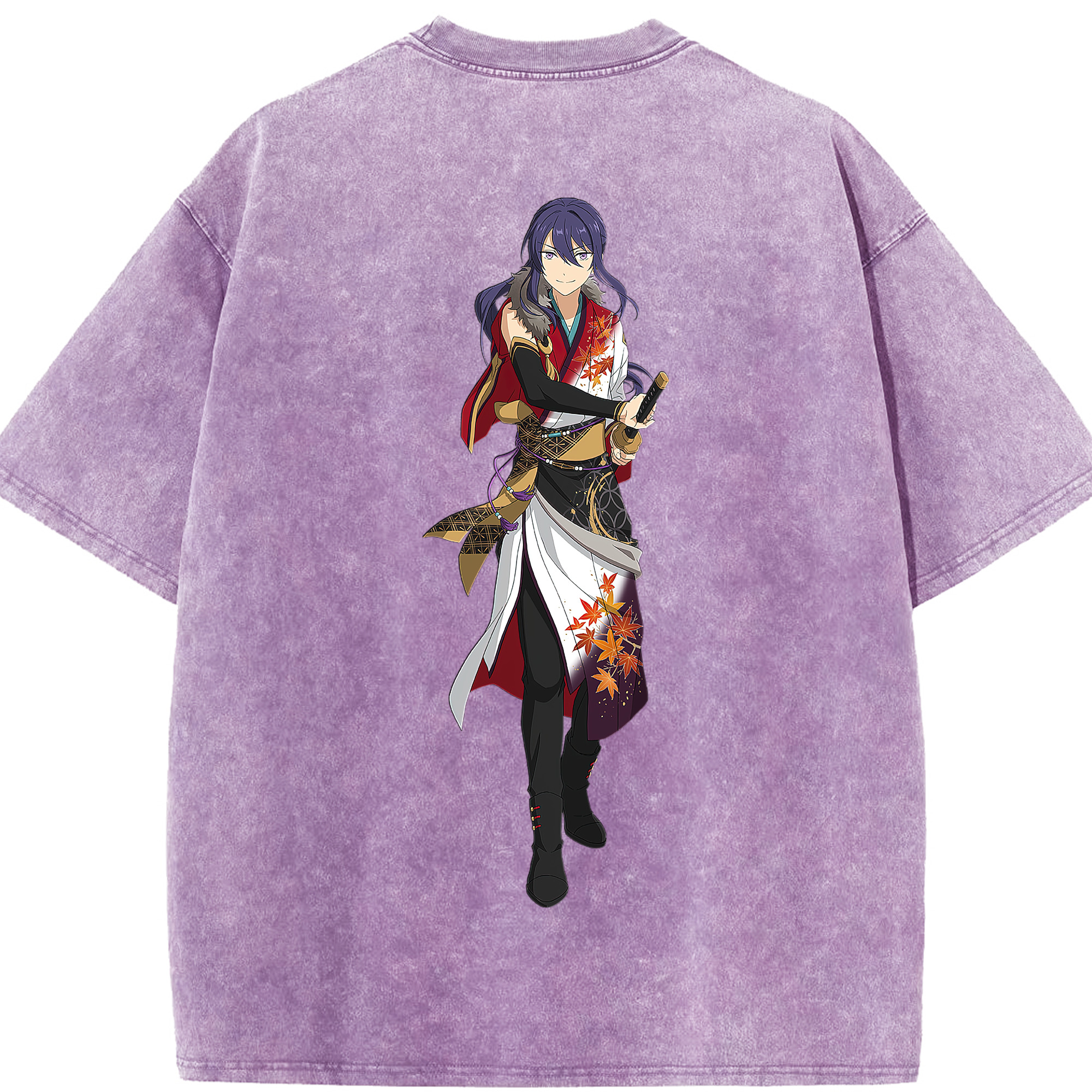 （画像用） あんさんぶるスターズ! Ensemble Stars 綿100% ヴィンテージ風 半袖Tシャツ（背面プリント）
