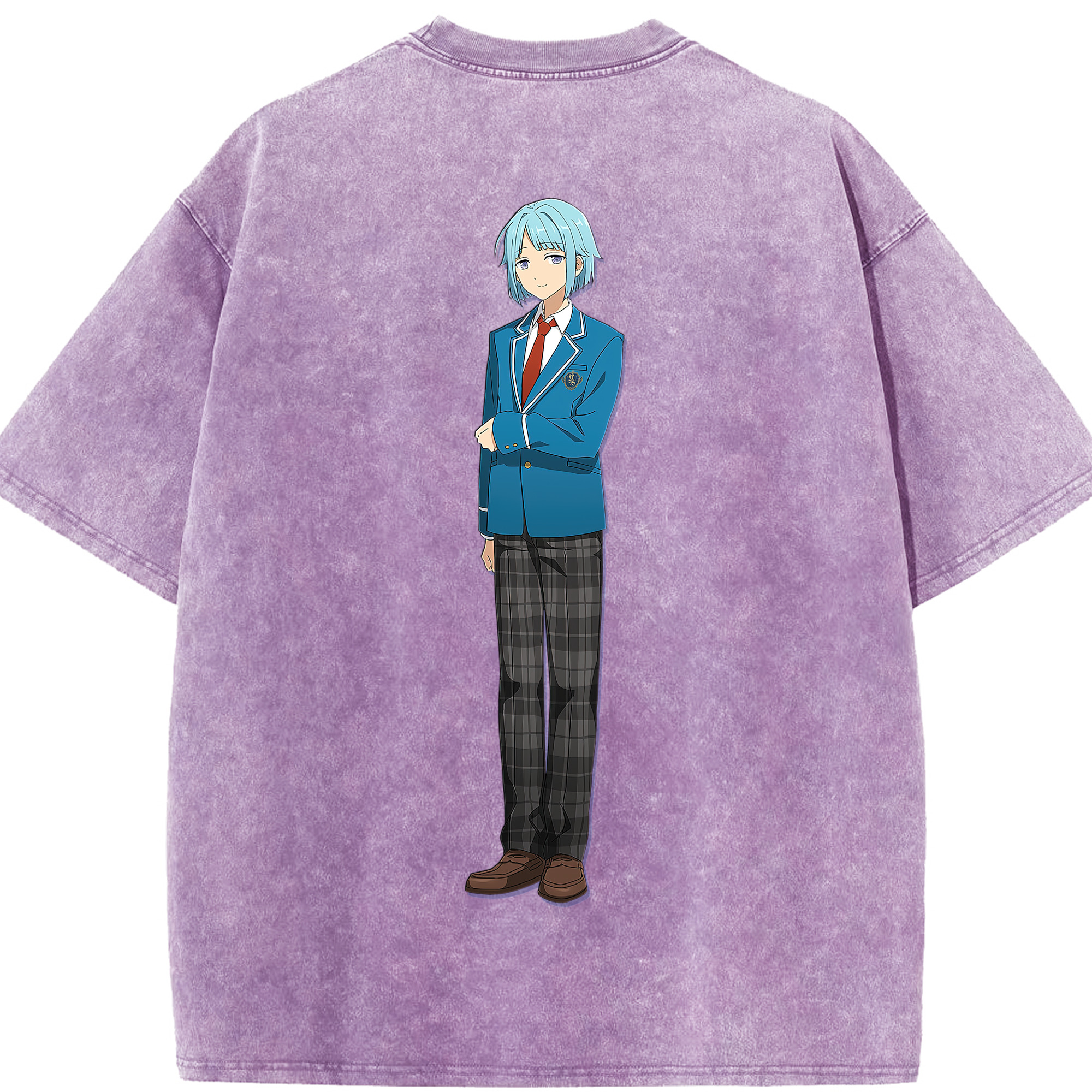 （画像用） あんさんぶるスターズ! Ensemble Stars 綿100% ヴィンテージ風 半袖Tシャツ（背面プリント）
