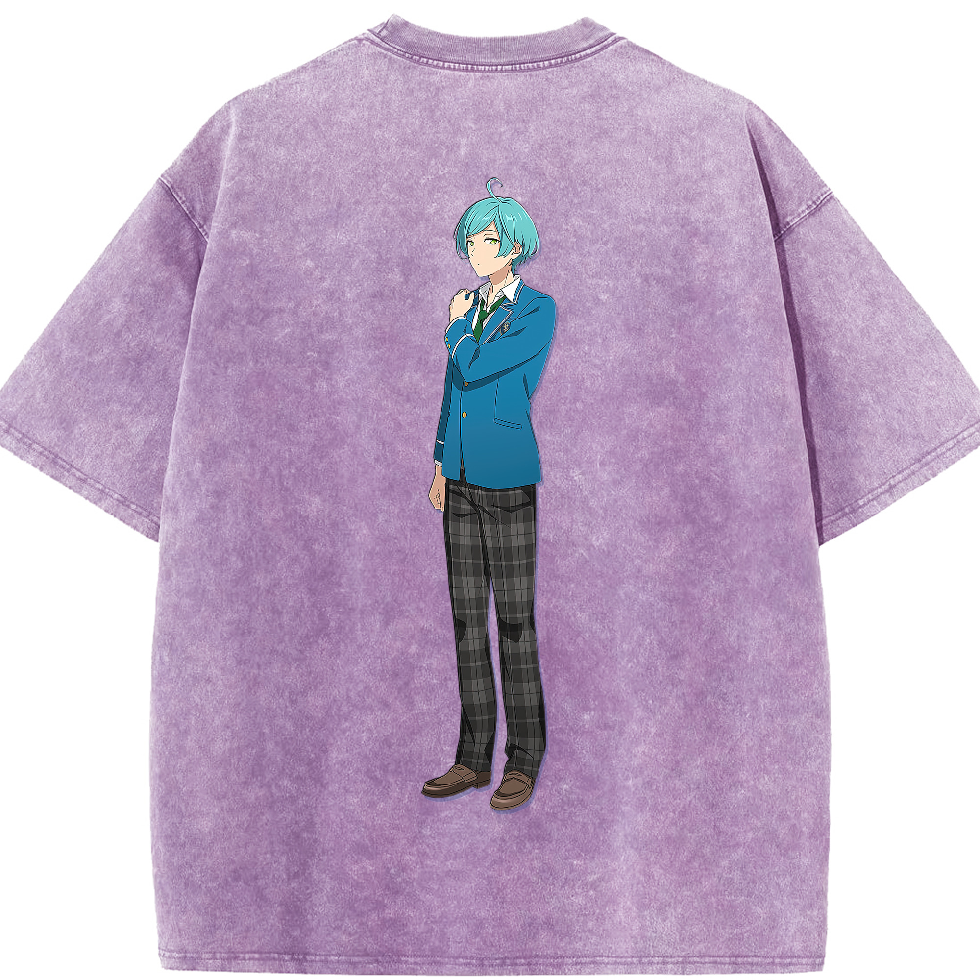 （画像用） あんさんぶるスターズ! Ensemble Stars 綿100% ヴィンテージ風 半袖Tシャツ（背面プリント）