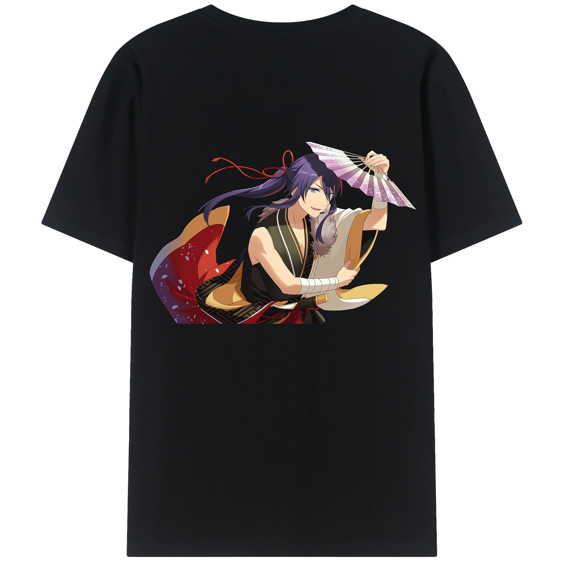 （画像用） あんさんぶるスターズ! Ensemble Stars 綿100％ メンズ半袖Tシャツ（バックプリント） 通気性