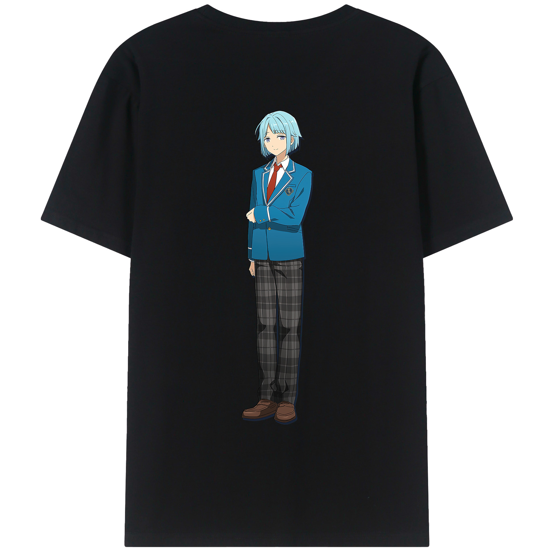 （画像用） あんさんぶるスターズ! Ensemble Stars 綿100％ メンズ半袖Tシャツ（バックプリント） 通気性