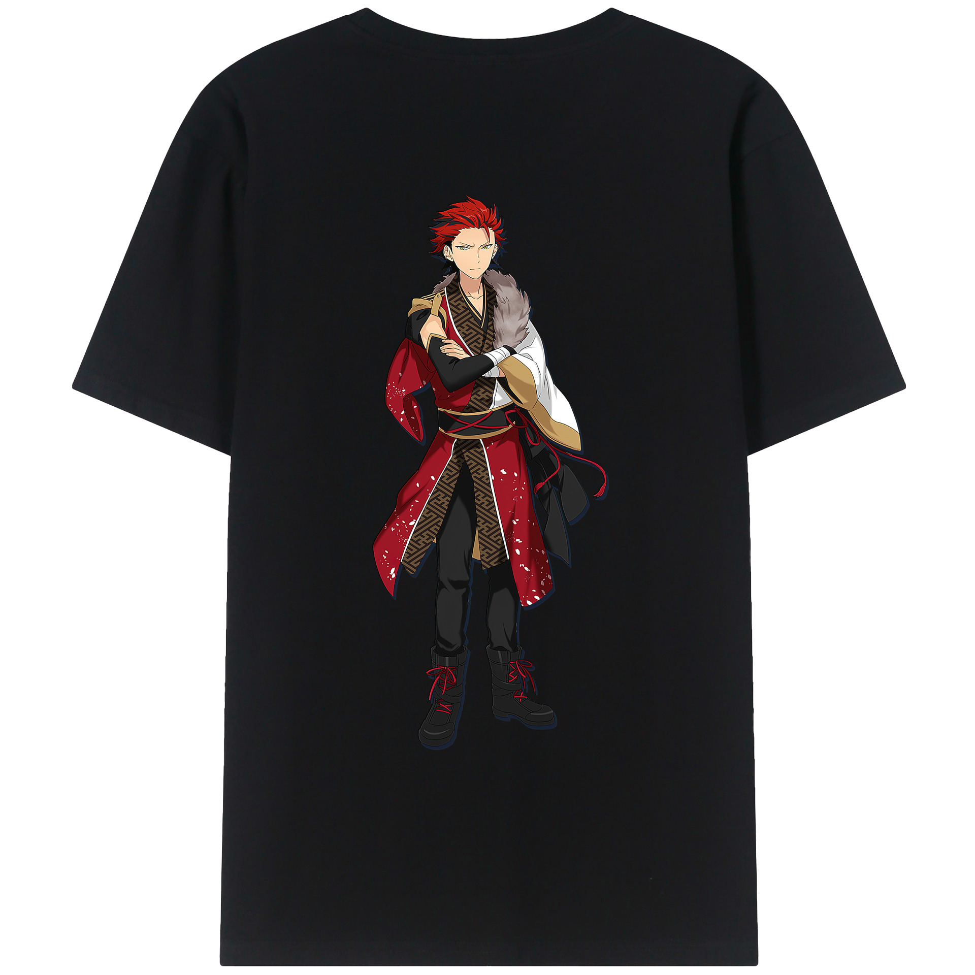 （画像用） あんさんぶるスターズ! Ensemble Stars 綿100％ メンズ半袖Tシャツ（バックプリント） 通気性