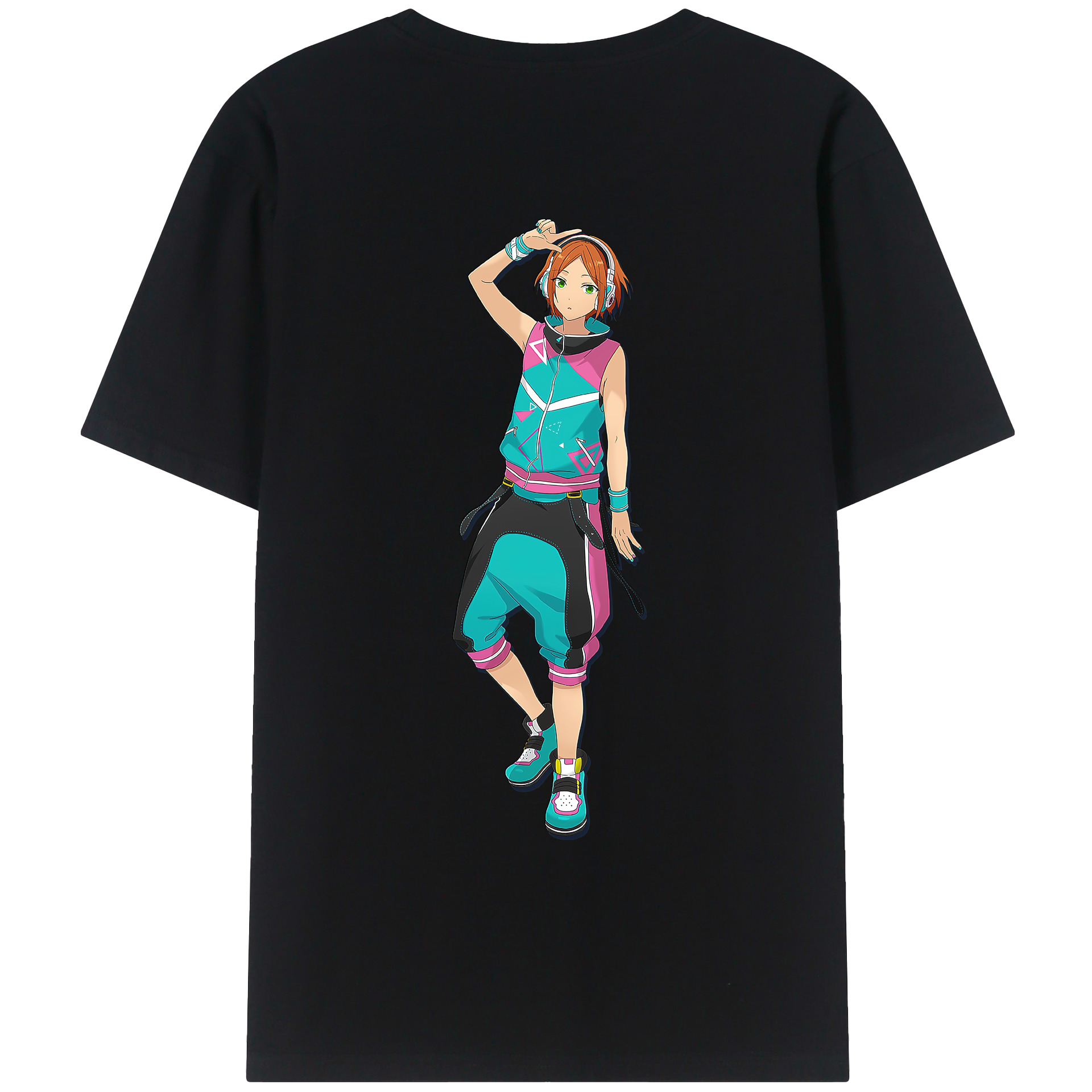 （画像用） あんさんぶるスターズ! Ensemble Stars 綿100％ メンズ半袖Tシャツ（バックプリント） 通気性