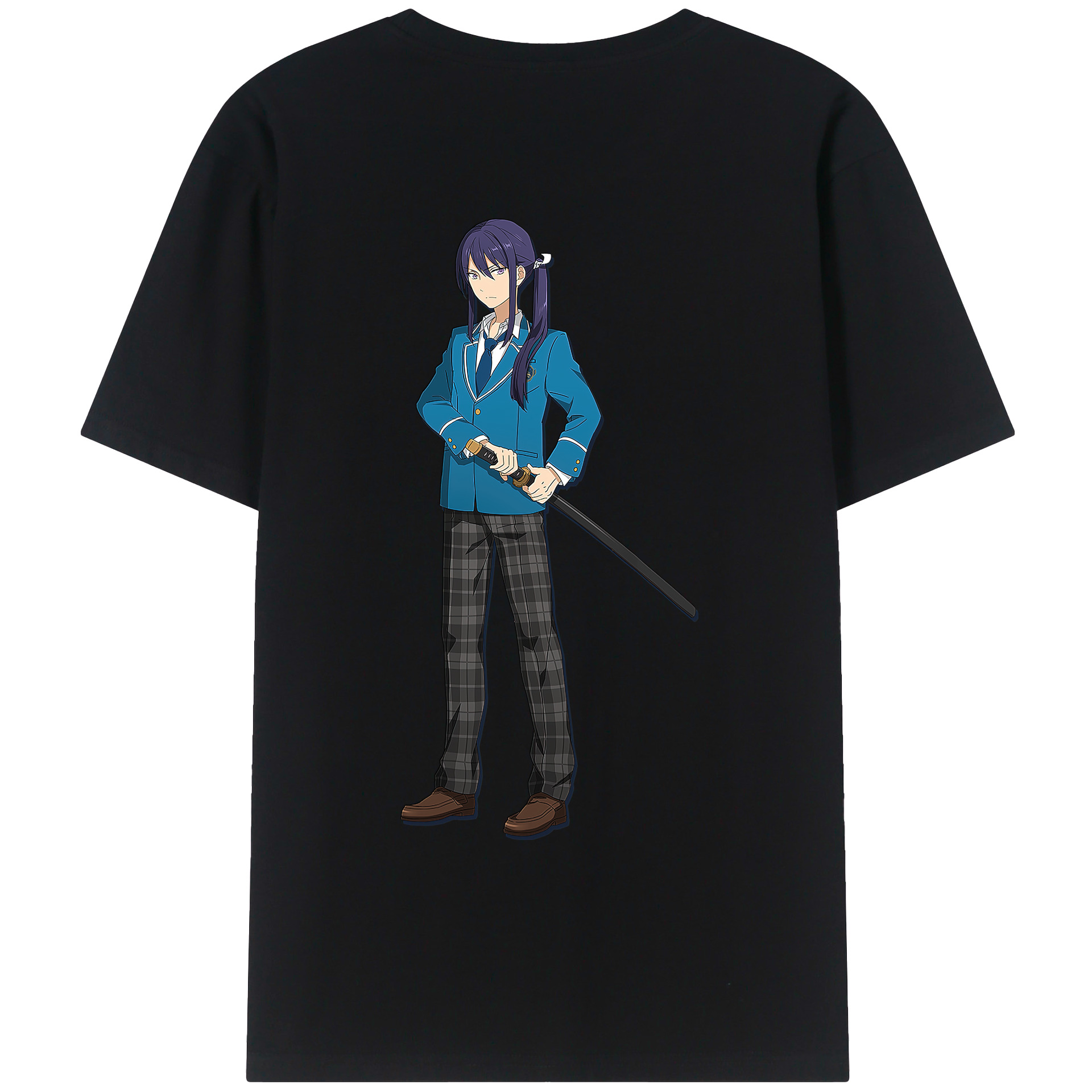（画像用） あんさんぶるスターズ! Ensemble Stars 綿100％ メンズ半袖Tシャツ（バックプリント） 通気性