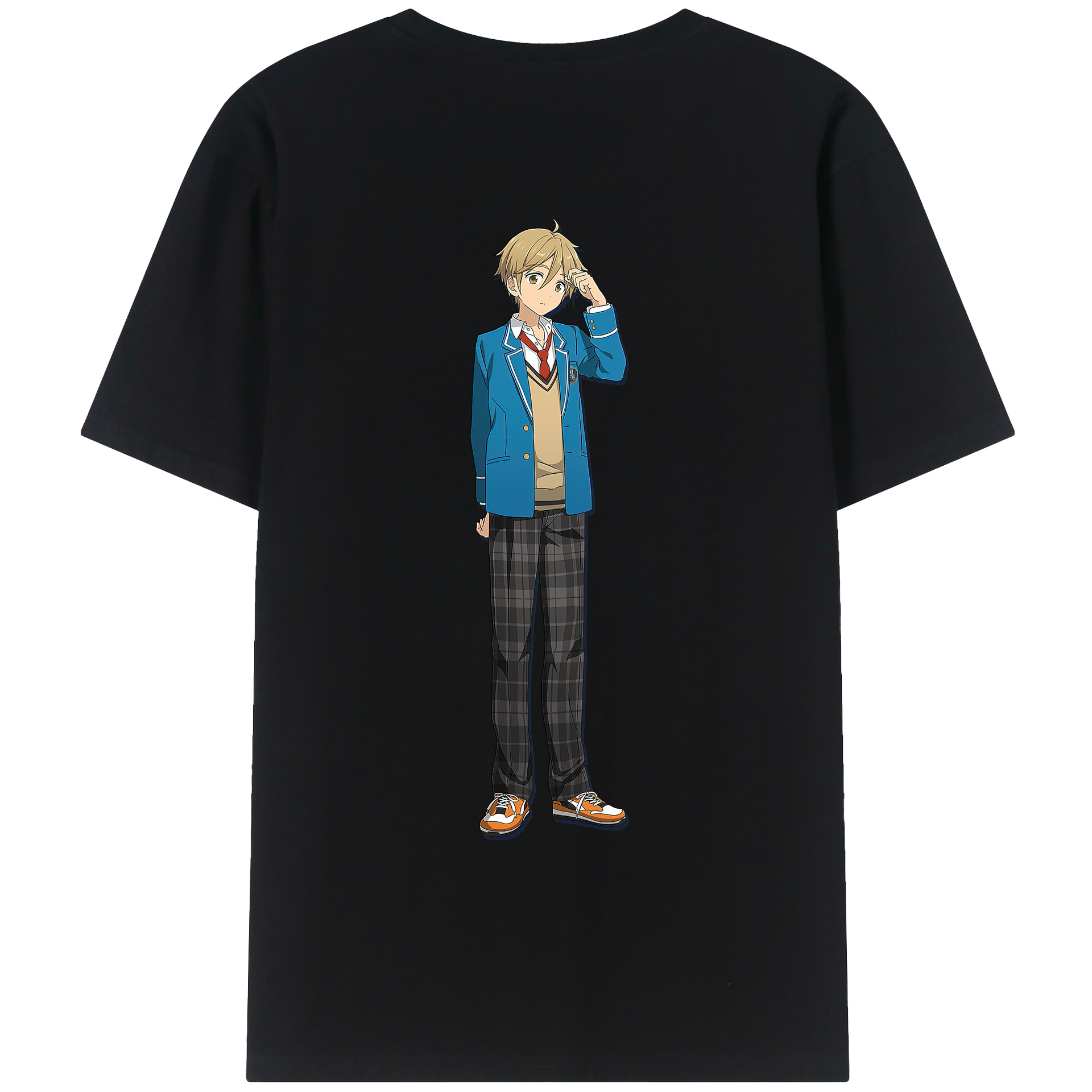 （画像用） あんさんぶるスターズ! Ensemble Stars 綿100％ メンズ半袖Tシャツ（バックプリント） 通気性