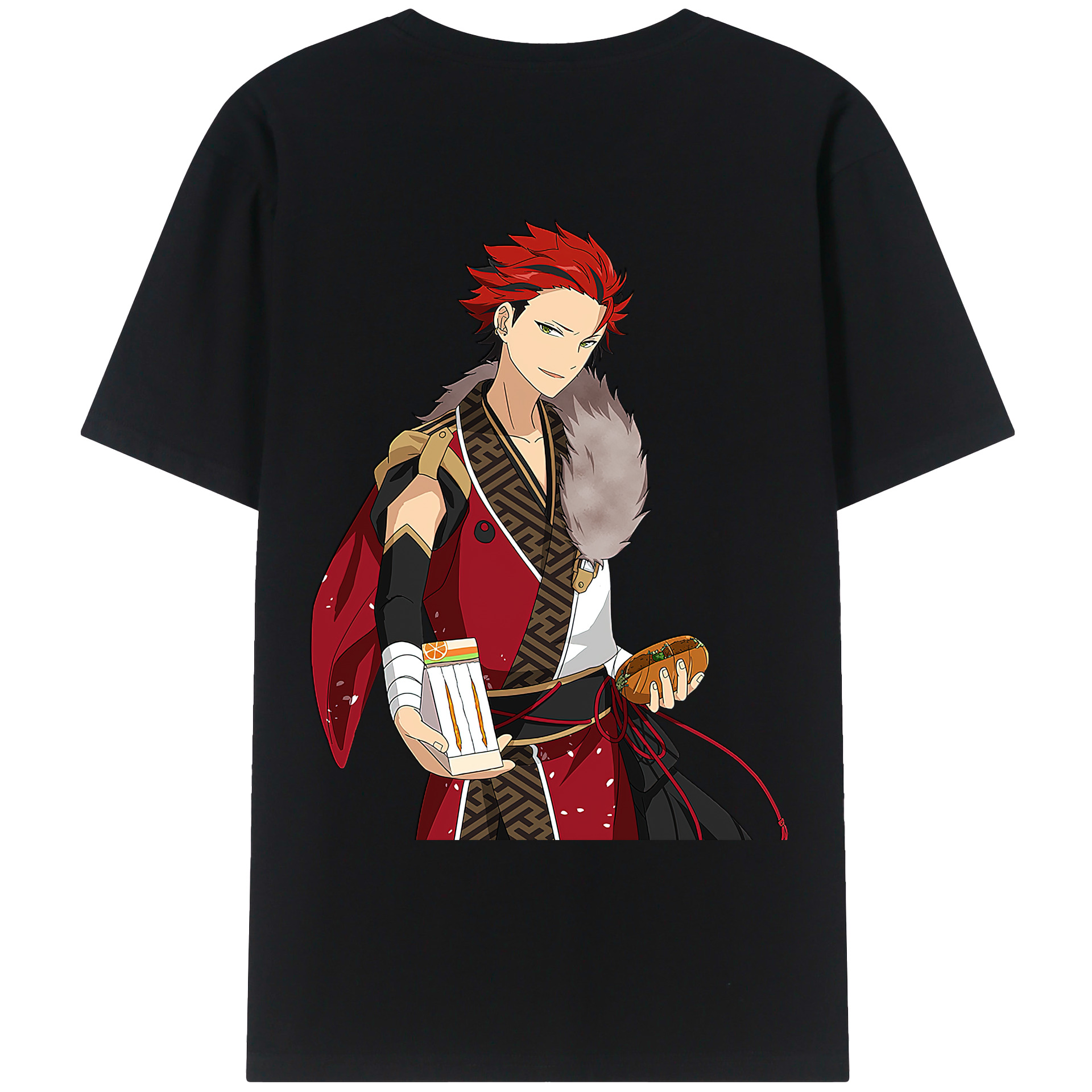 （画像用） あんさんぶるスターズ! Ensemble Stars 綿100％ メンズ半袖Tシャツ（バックプリント） 通気性