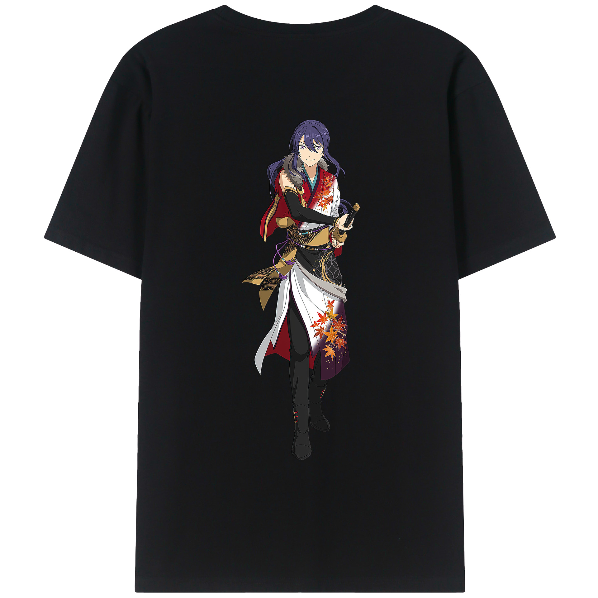 （画像用） あんさんぶるスターズ! Ensemble Stars 綿100％ メンズ半袖Tシャツ（バックプリント） 通気性