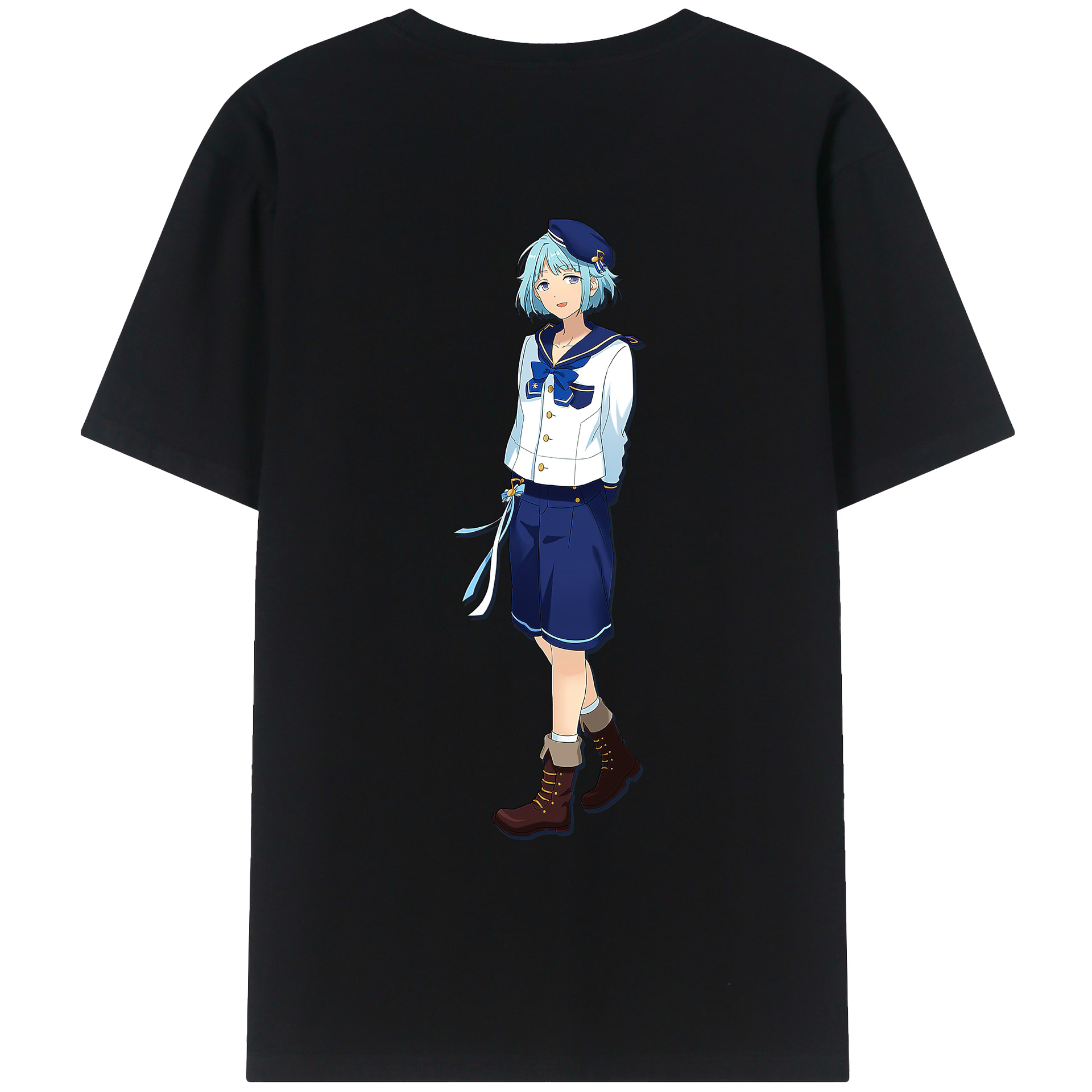 （画像用） あんさんぶるスターズ! Ensemble Stars 綿100％ メンズ半袖Tシャツ（バックプリント） 通気性