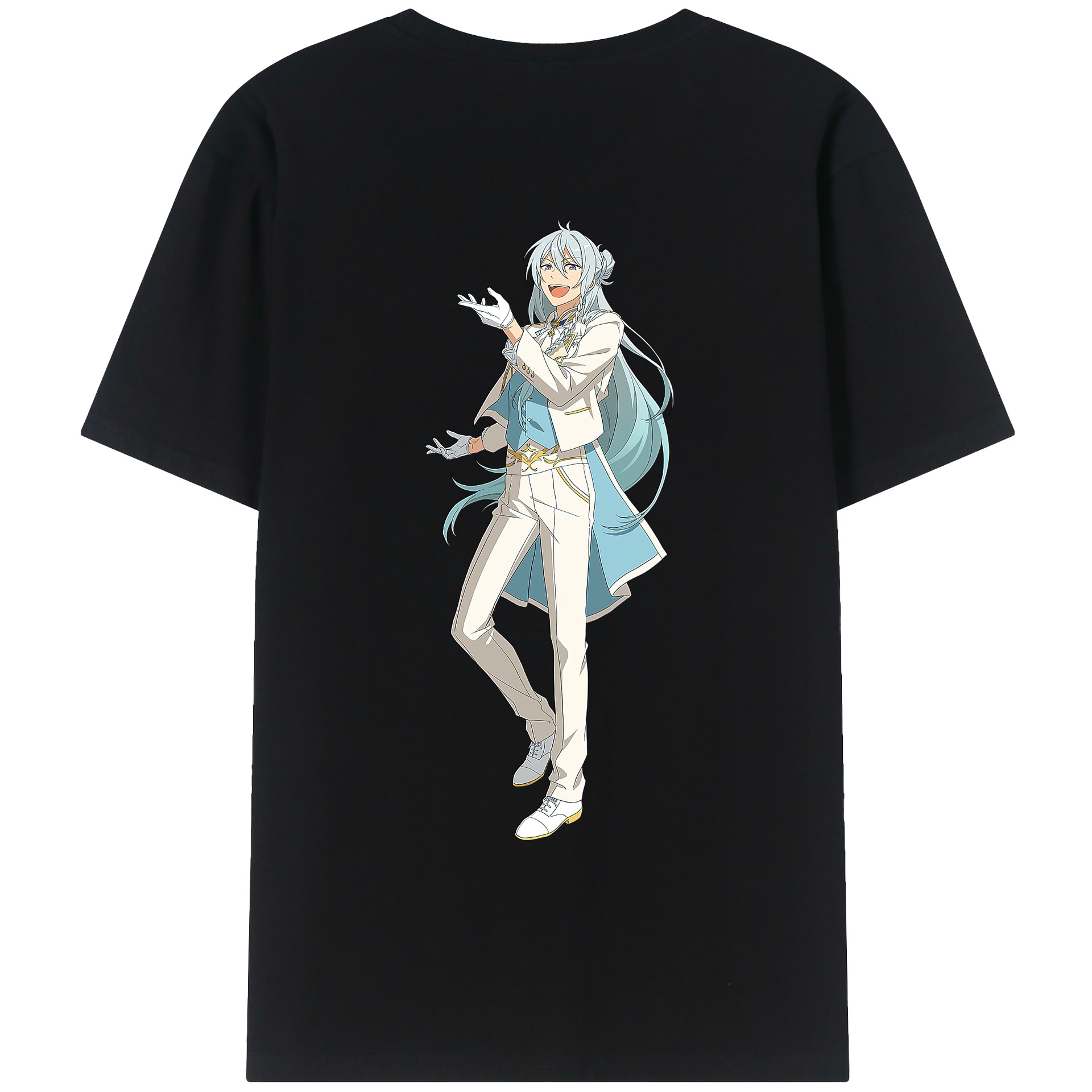 （画像用） あんさんぶるスターズ! Ensemble Stars 綿100％ メンズ半袖Tシャツ（バックプリント） 通気性
