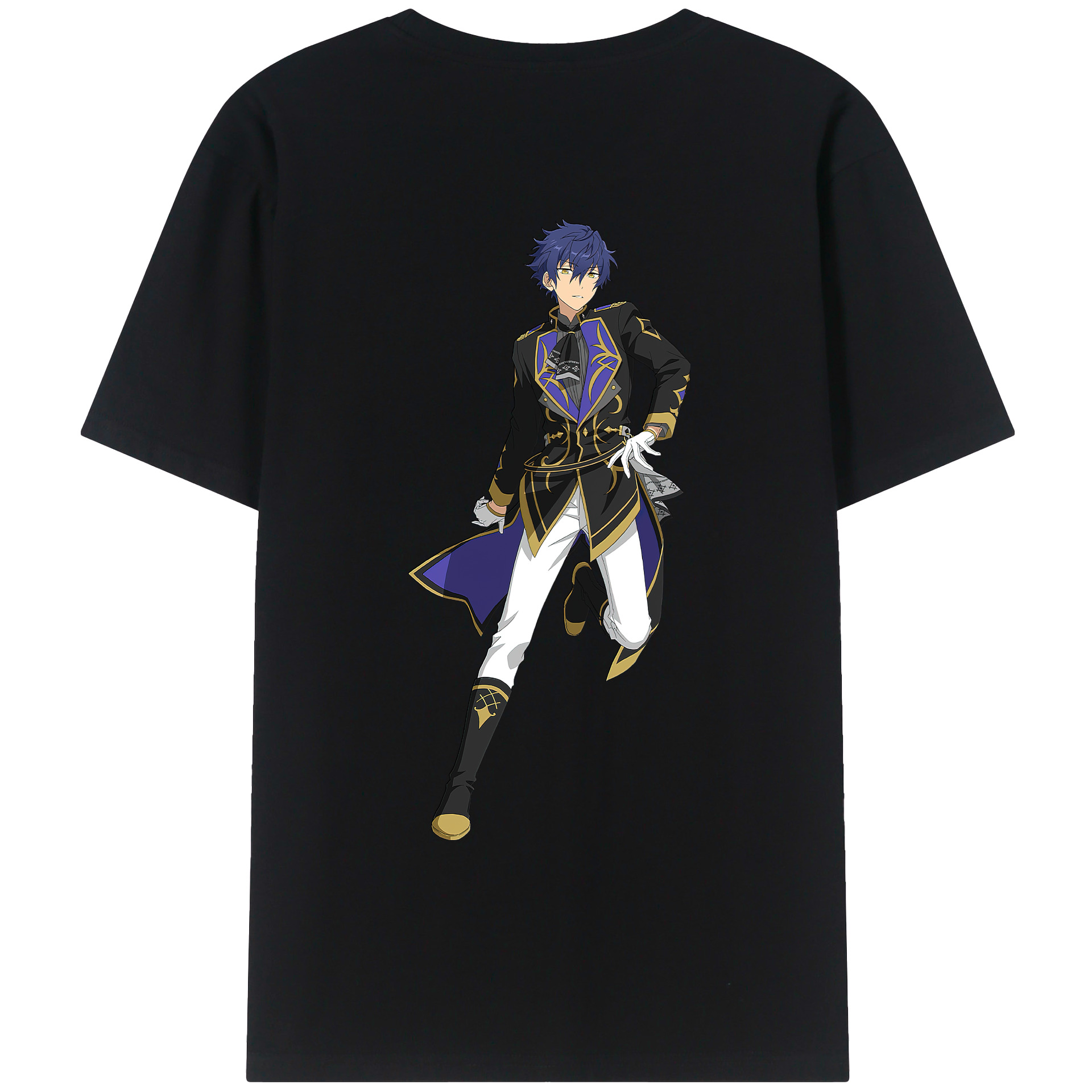 （画像用） あんさんぶるスターズ! Ensemble Stars 綿100％ メンズ半袖Tシャツ（バックプリント） 通気性