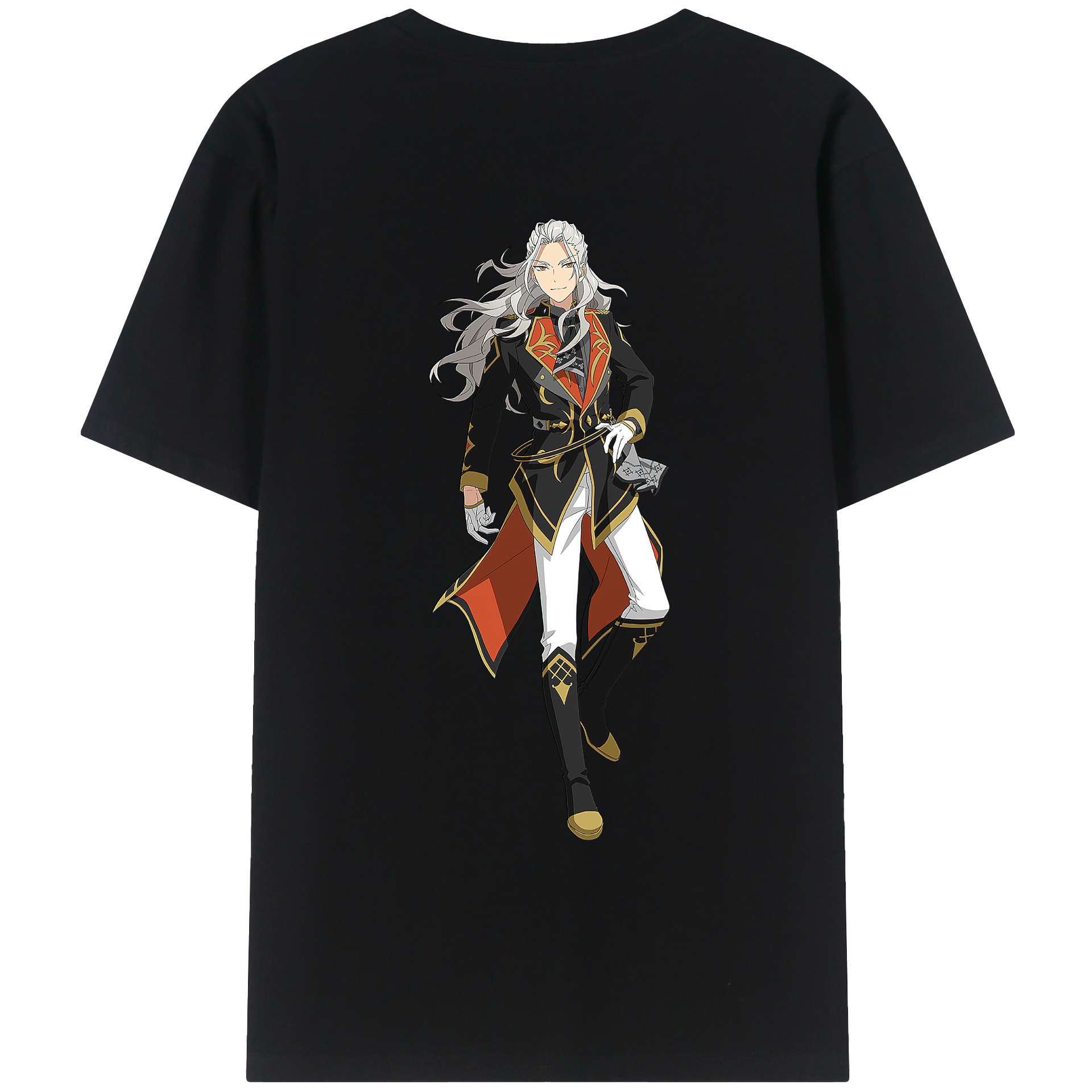 （画像用） あんさんぶるスターズ! Ensemble Stars 綿100％ メンズ半袖Tシャツ（バックプリント） 通気性