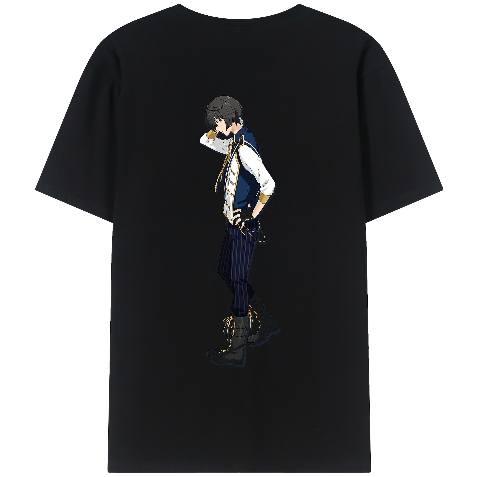 あんさんぶるスターズ! Ensemble Stars 綿100％ メンズ半袖Tシャツ（バックプリント） 通気性