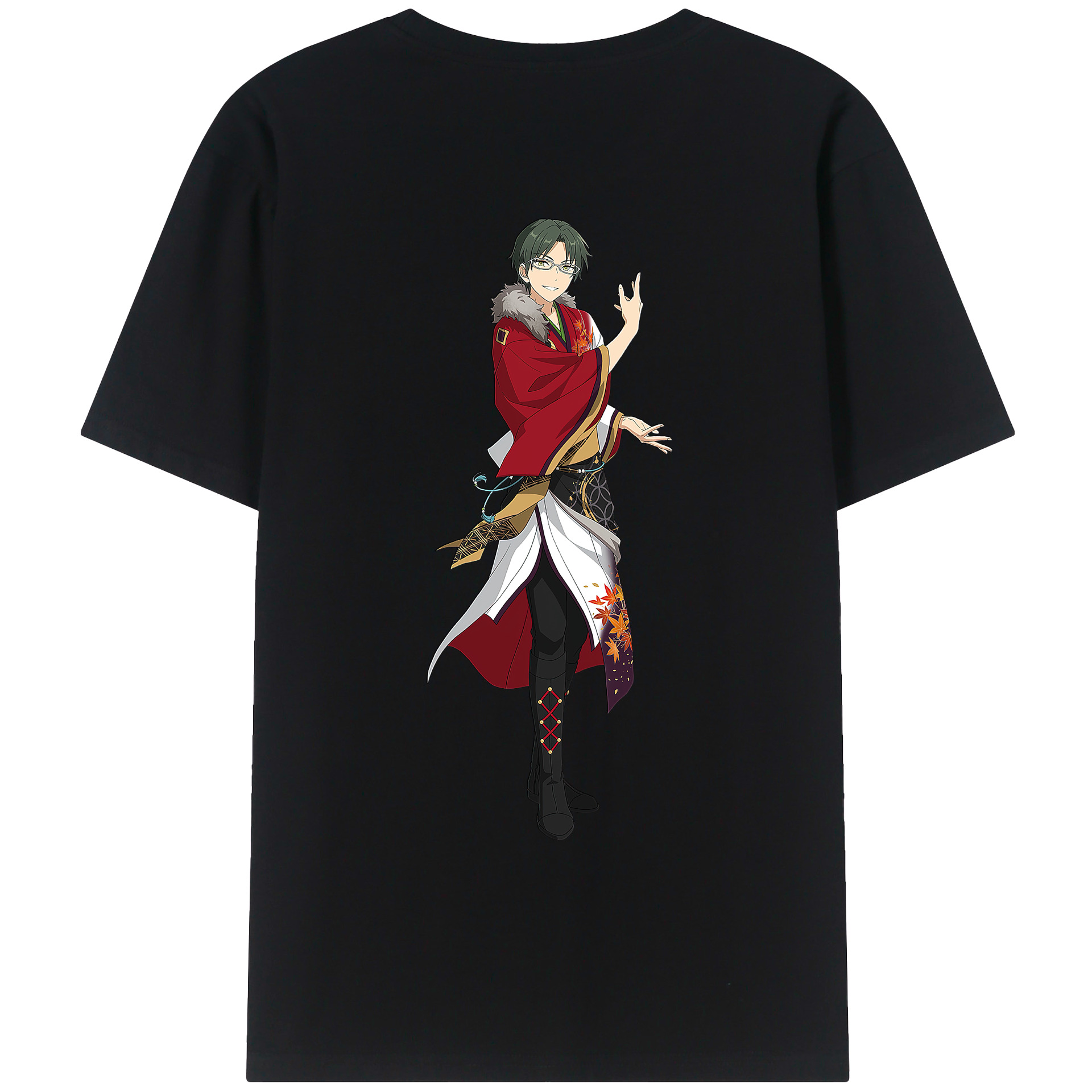 （画像用） あんさんぶるスターズ! Ensemble Stars 綿100％ メンズ半袖Tシャツ（バックプリント） 通気性