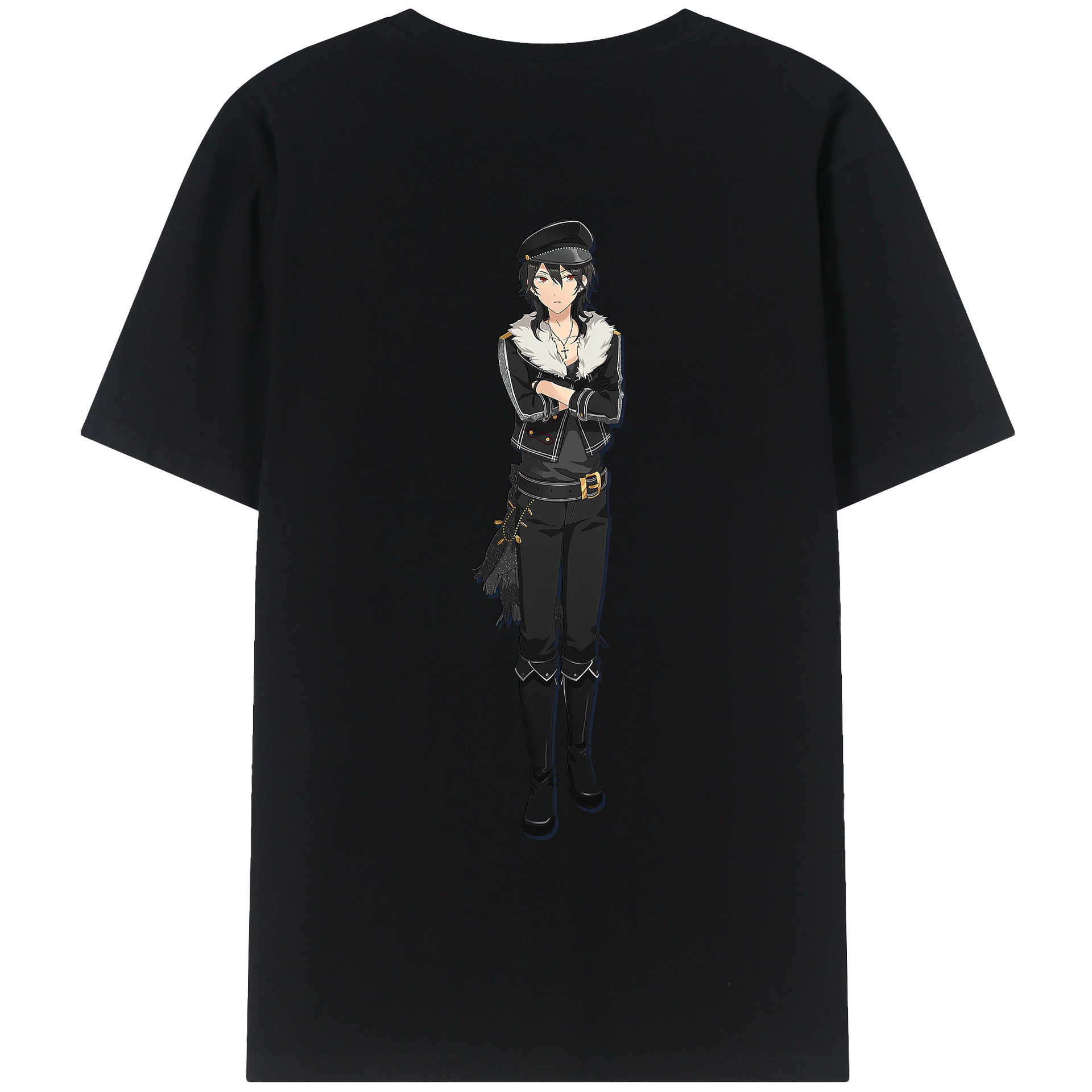 （画像用） あんさんぶるスターズ! Ensemble Stars 綿100％ メンズ半袖Tシャツ（バックプリント） 通気性
