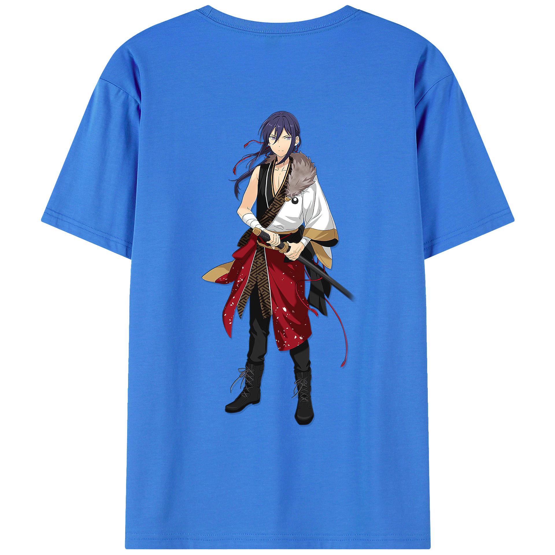 （画像用） あんさんぶるスターズ! Ensemble Stars 綿100％ メンズ半袖Tシャツ（バックプリント） 通気性
