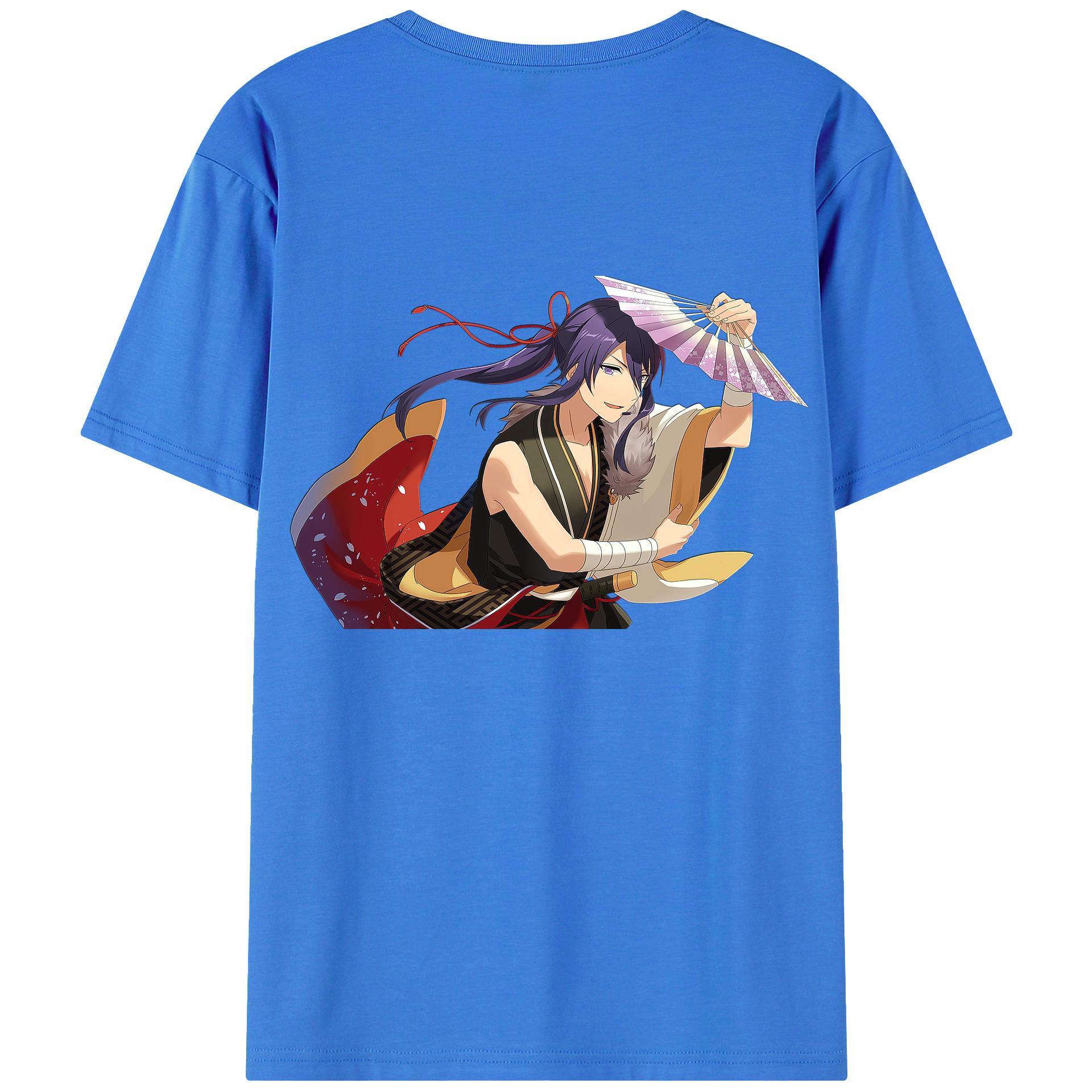 （画像用） あんさんぶるスターズ! Ensemble Stars 綿100％ メンズ半袖Tシャツ（バックプリント） 通気性