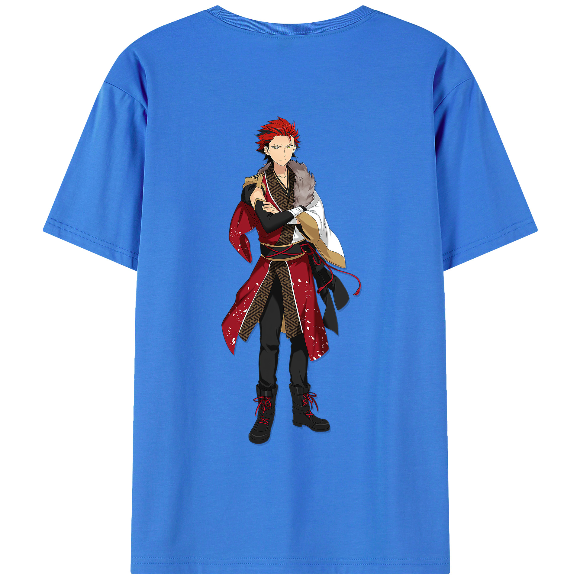 （画像用） あんさんぶるスターズ! Ensemble Stars 綿100％ メンズ半袖Tシャツ（バックプリント） 通気性