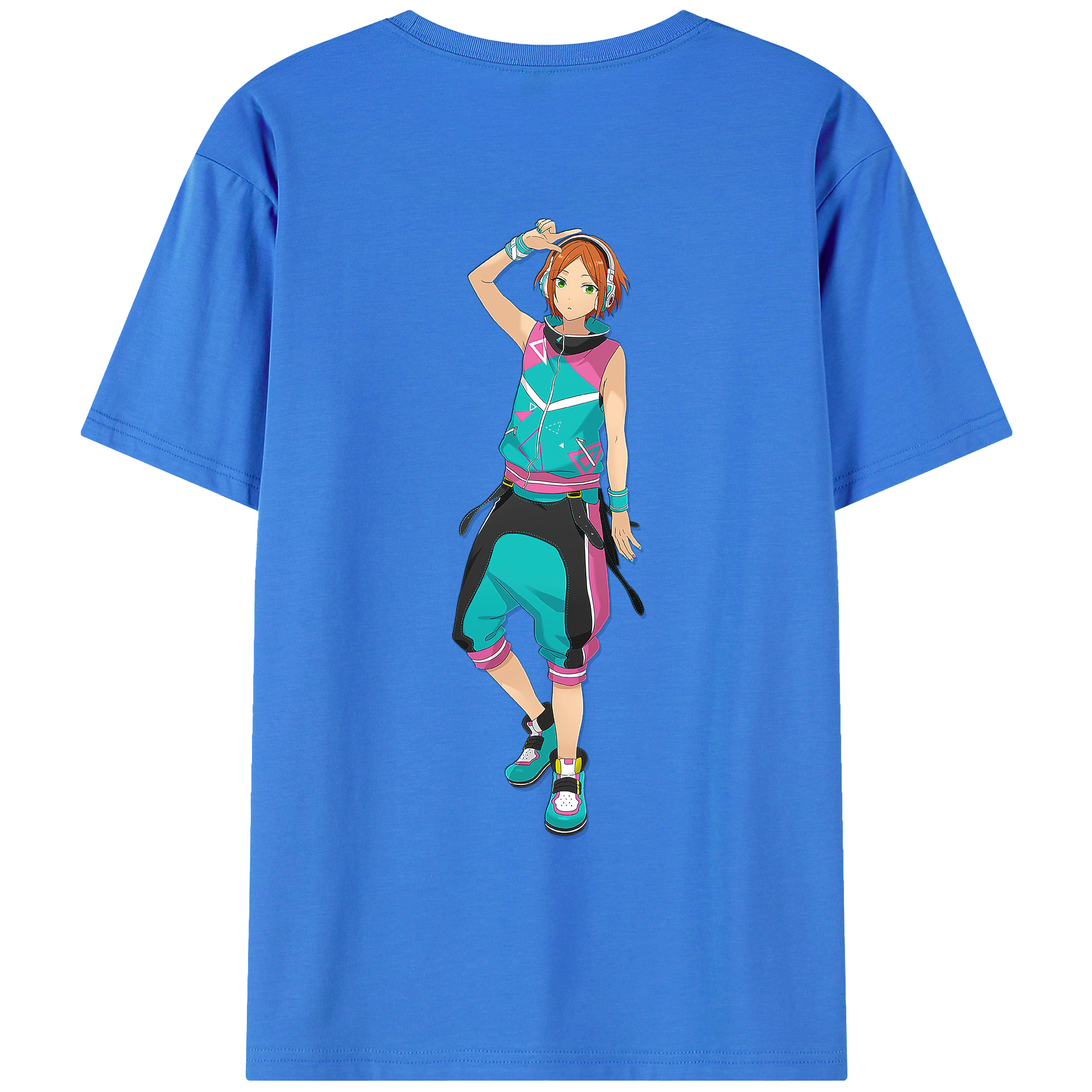 （画像用） あんさんぶるスターズ! Ensemble Stars 綿100％ メンズ半袖Tシャツ（バックプリント） 通気性