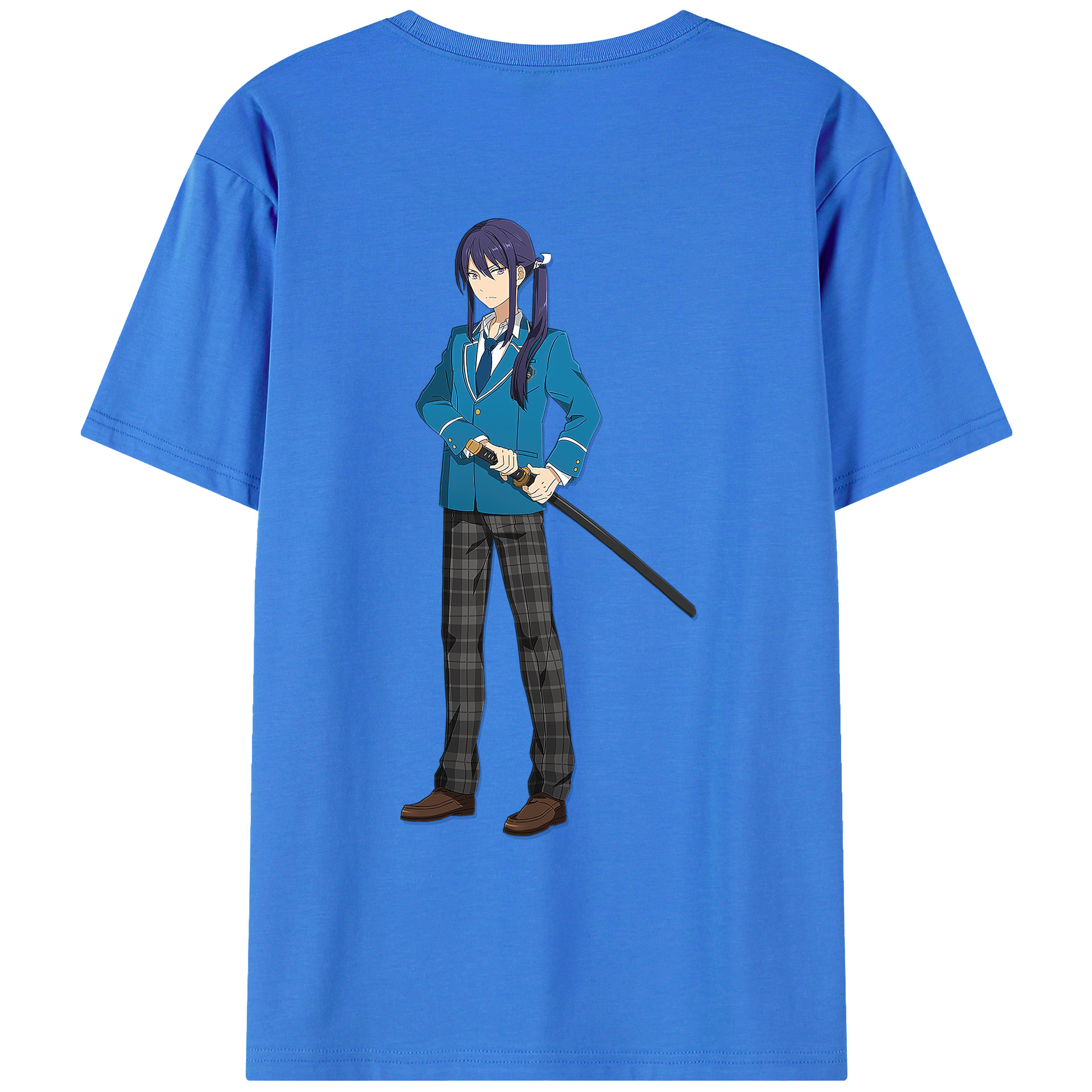 （画像用） あんさんぶるスターズ! Ensemble Stars 綿100％ メンズ半袖Tシャツ（バックプリント） 通気性