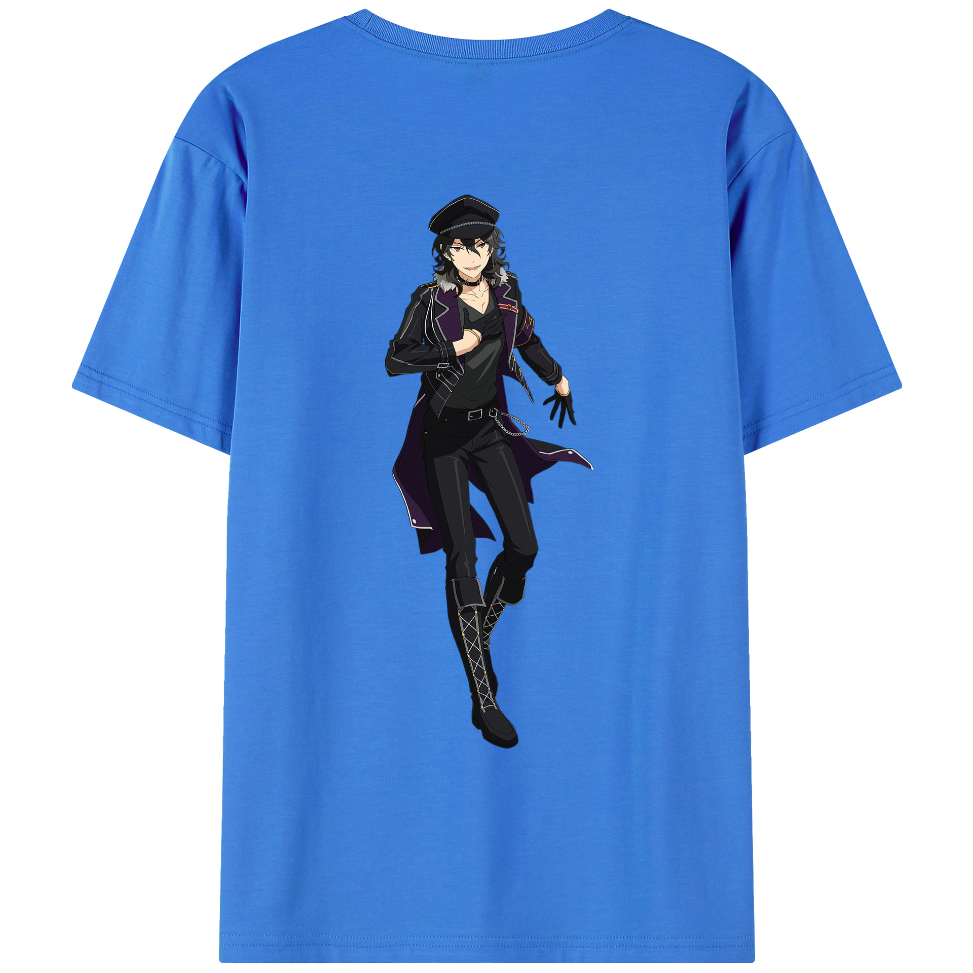 （画像用） あんさんぶるスターズ! Ensemble Stars 綿100％ メンズ半袖Tシャツ（バックプリント） 通気性