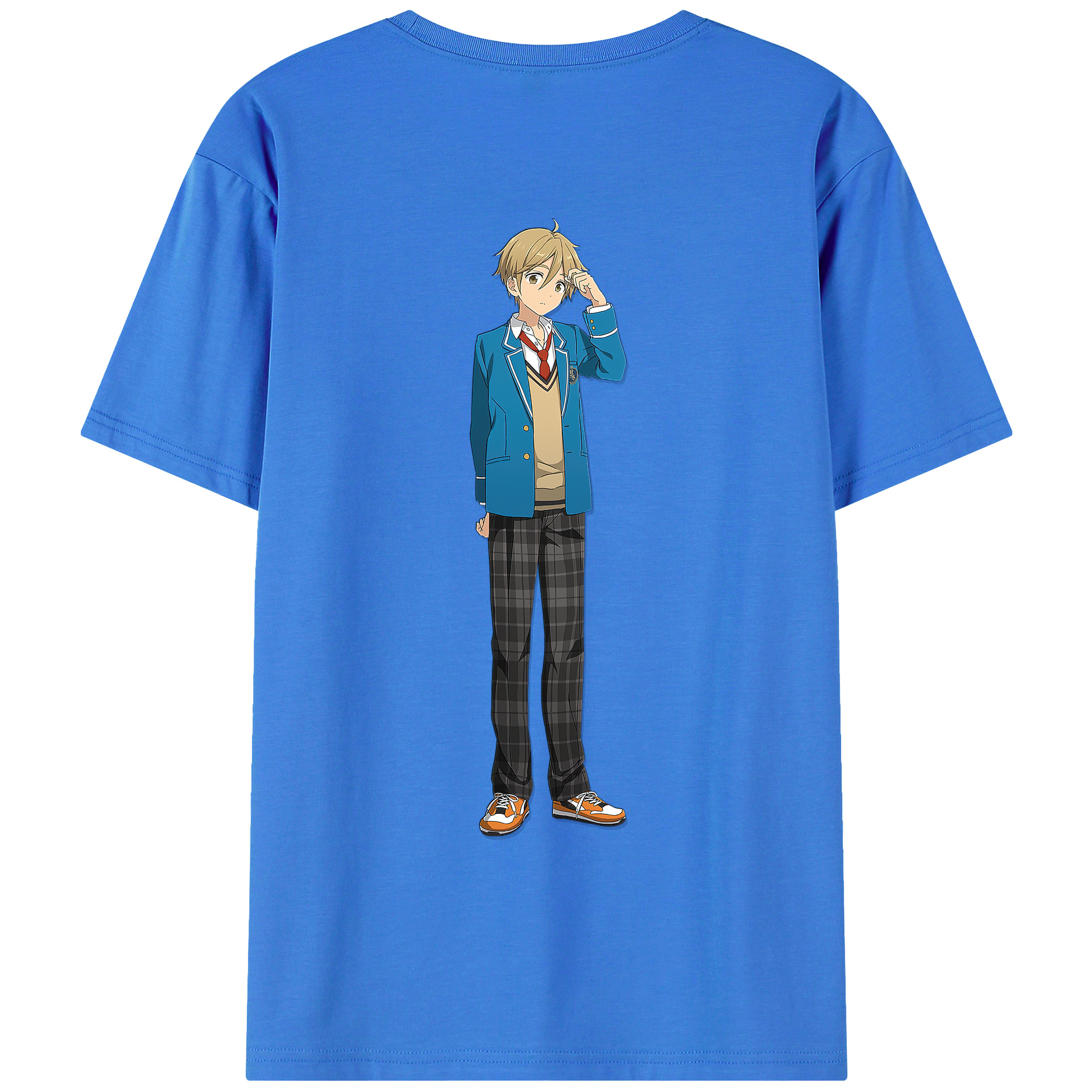 （画像用） あんさんぶるスターズ! Ensemble Stars 綿100％ メンズ半袖Tシャツ（バックプリント） 通気性