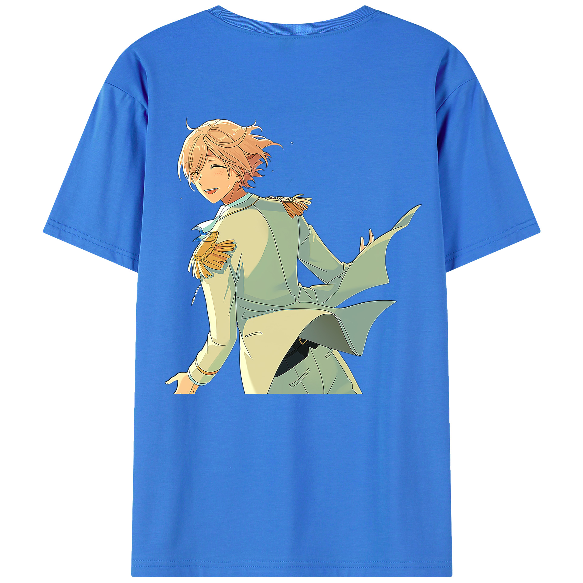 （画像用） あんさんぶるスターズ! Ensemble Stars 綿100％ メンズ半袖Tシャツ（バックプリント） 通気性