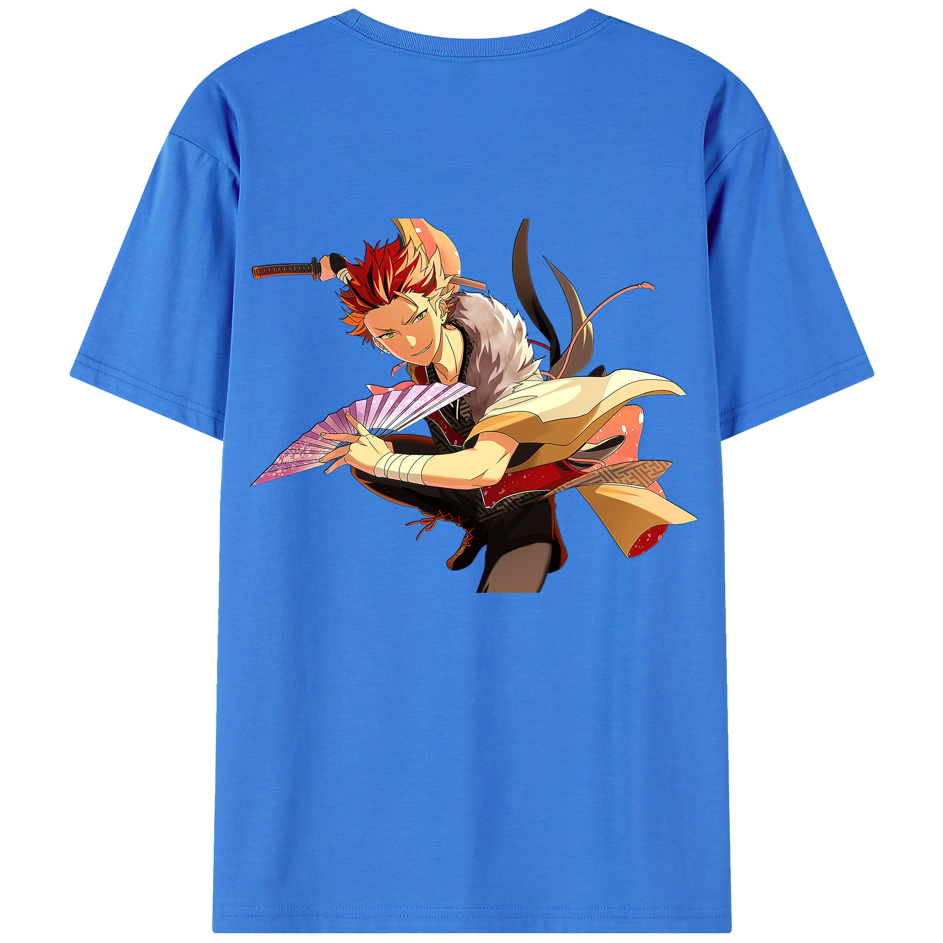 （画像用） あんさんぶるスターズ! Ensemble Stars 綿100％ メンズ半袖Tシャツ（バックプリント） 通気性