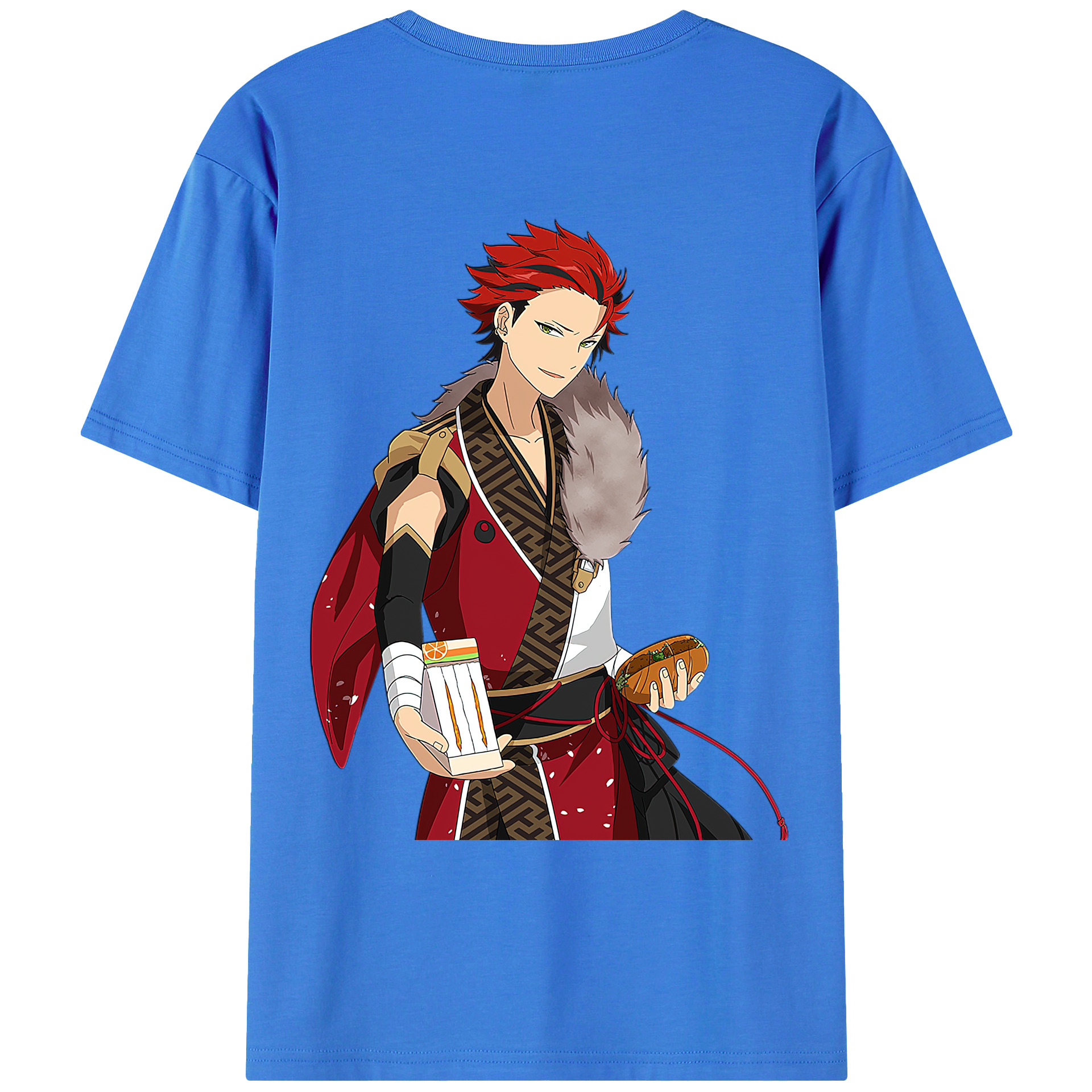 （画像用） あんさんぶるスターズ! Ensemble Stars 綿100％ メンズ半袖Tシャツ（バックプリント） 通気性