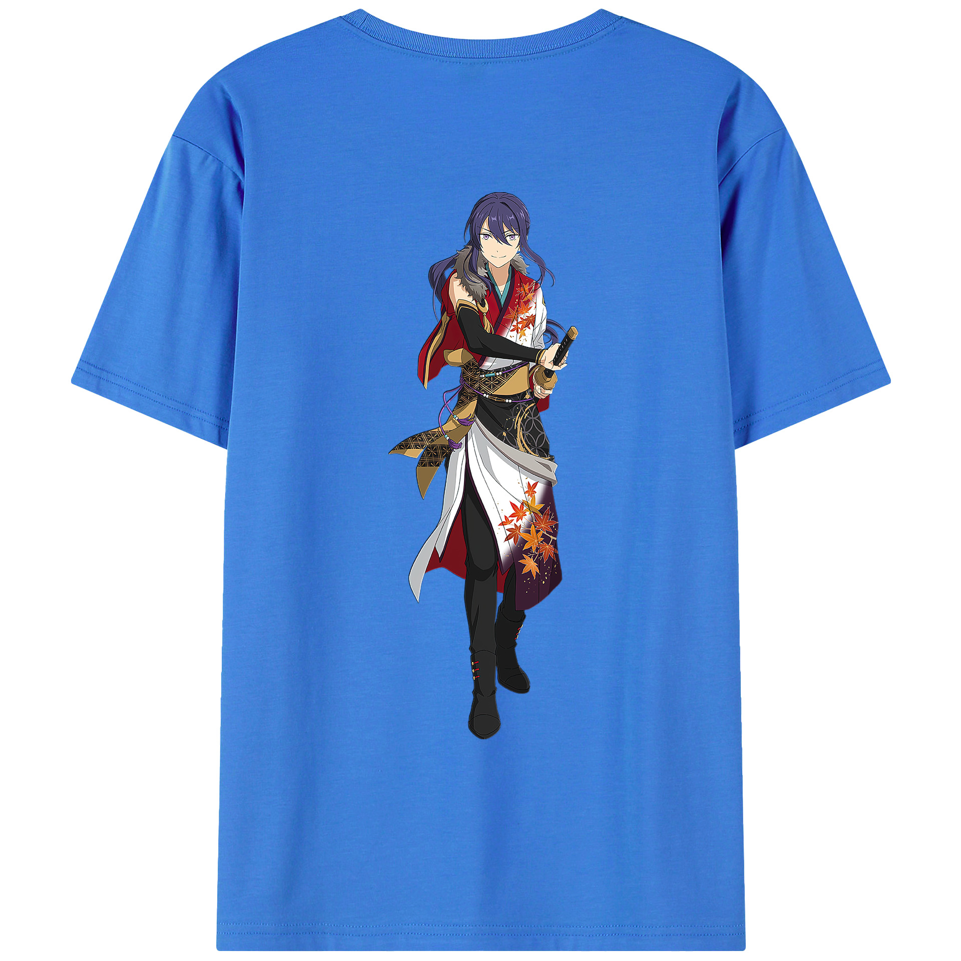 （画像用） あんさんぶるスターズ! Ensemble Stars 綿100％ メンズ半袖Tシャツ（バックプリント） 通気性