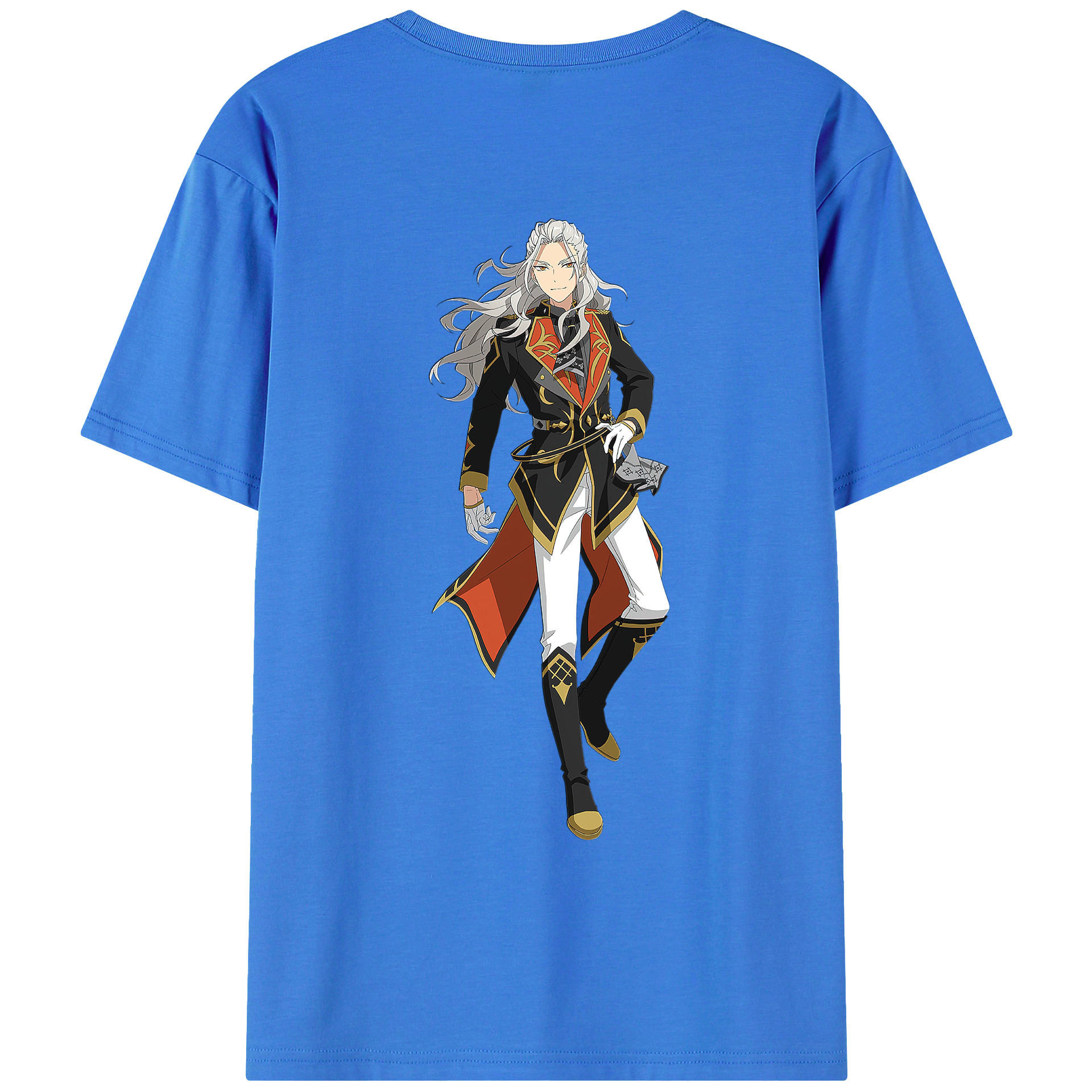 （画像用） あんさんぶるスターズ! Ensemble Stars 綿100％ メンズ半袖Tシャツ（バックプリント） 通気性