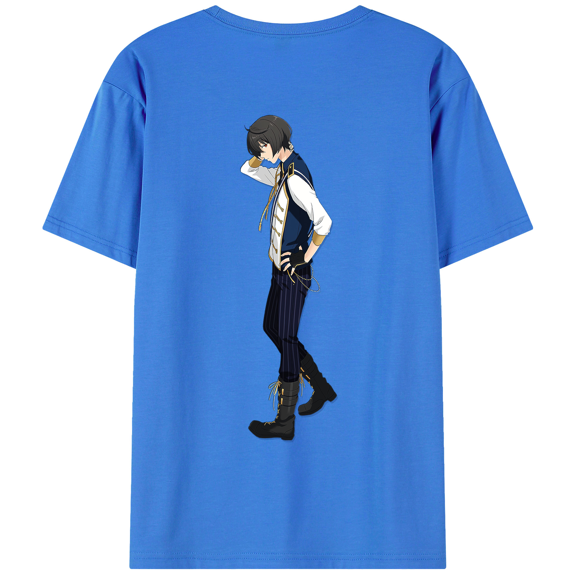 あんさんぶるスターズ! Ensemble Stars 綿100％ メンズ半袖Tシャツ（バックプリント） 通気性