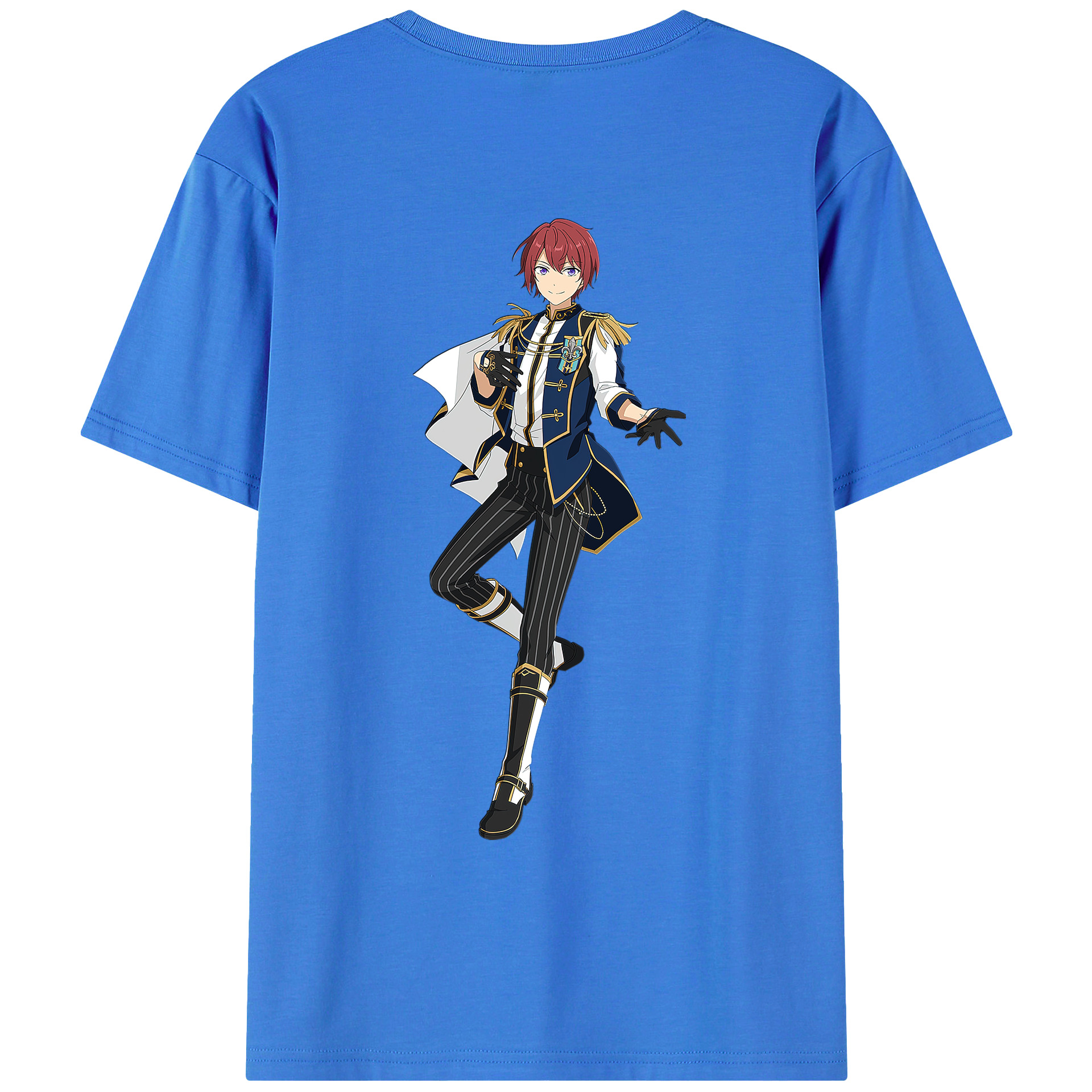 （画像用） あんさんぶるスターズ! Ensemble Stars 綿100％ メンズ半袖Tシャツ（バックプリント） 通気性