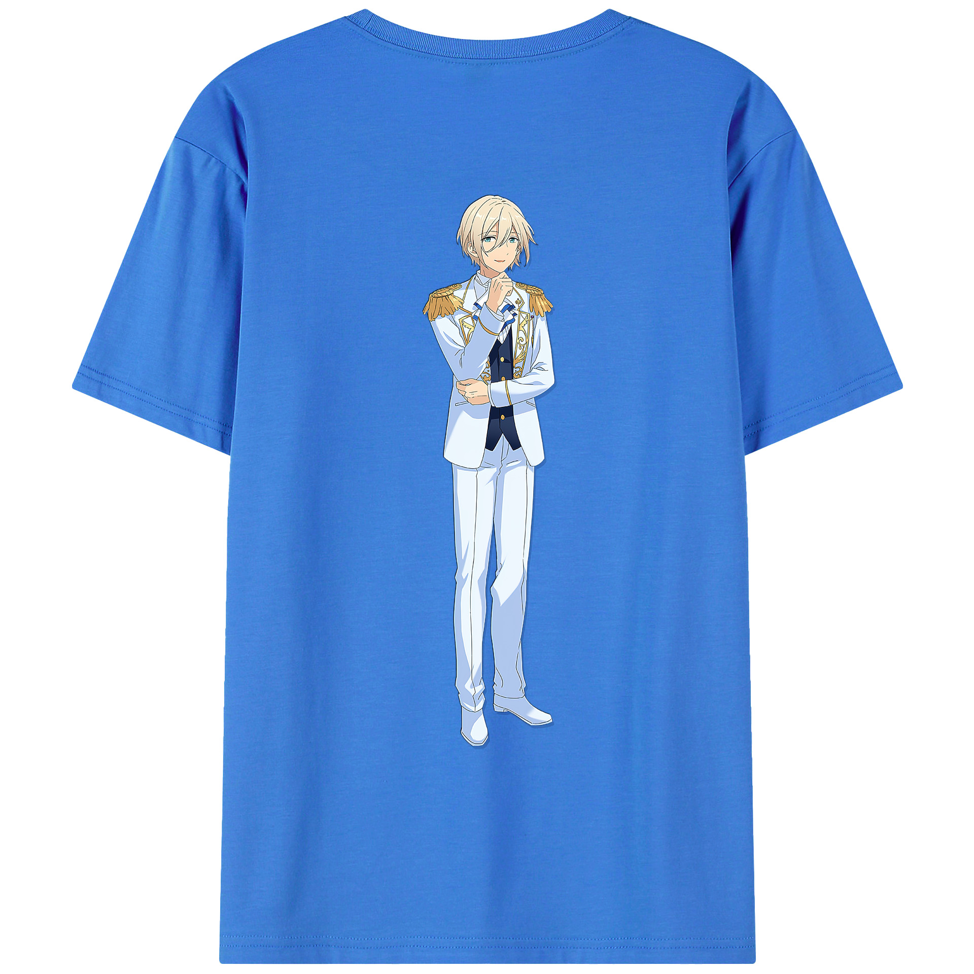 （画像用） あんさんぶるスターズ! Ensemble Stars 綿100％ メンズ半袖Tシャツ（バックプリント） 通気性