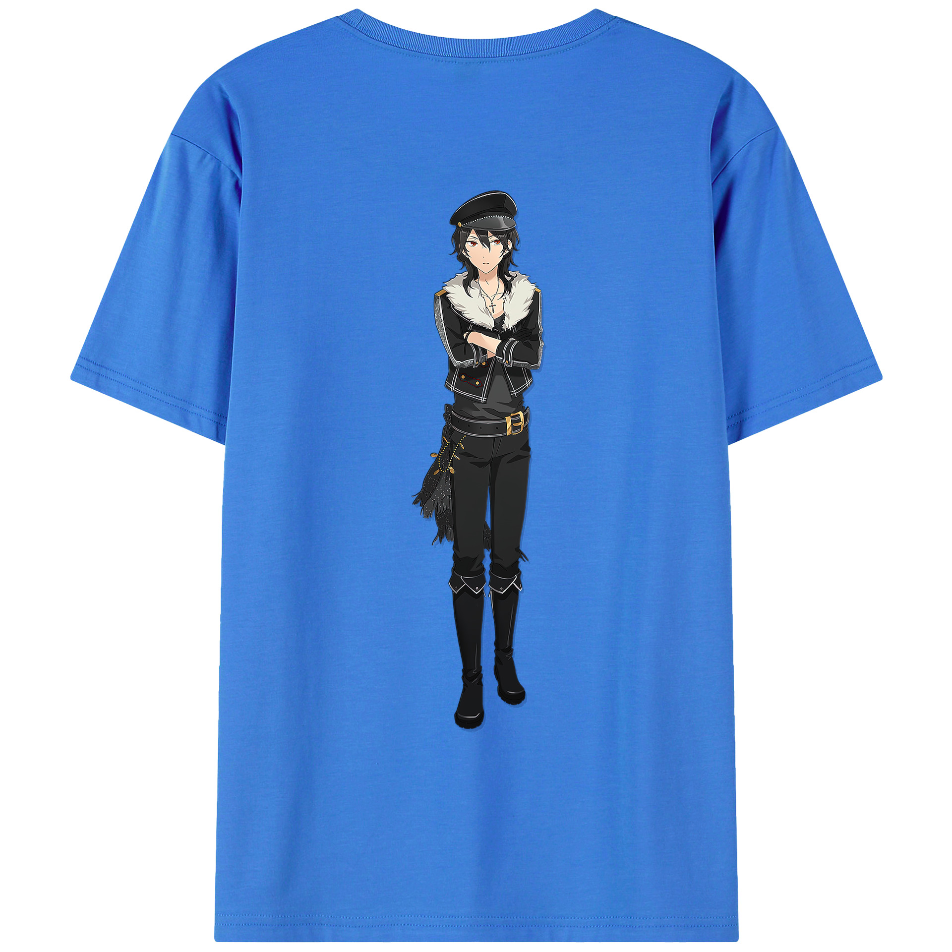 （画像用） あんさんぶるスターズ! Ensemble Stars 綿100％ メンズ半袖Tシャツ（バックプリント） 通気性