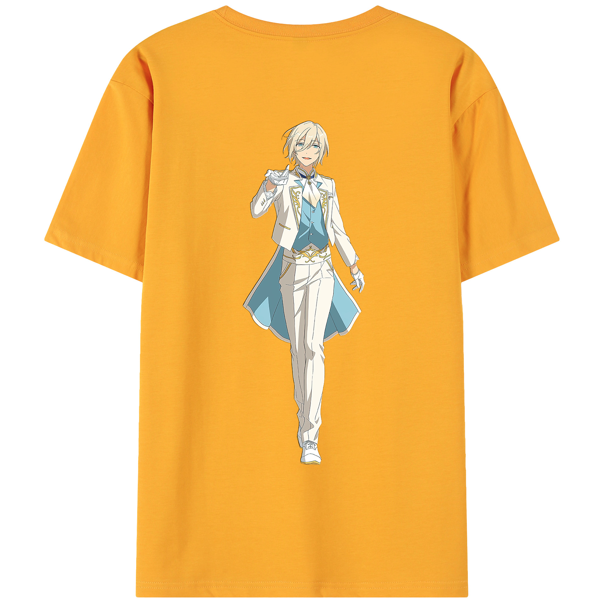 （画像用） あんさんぶるスターズ! Ensemble Stars 綿100％ メンズ半袖Tシャツ（バックプリント） 通気性