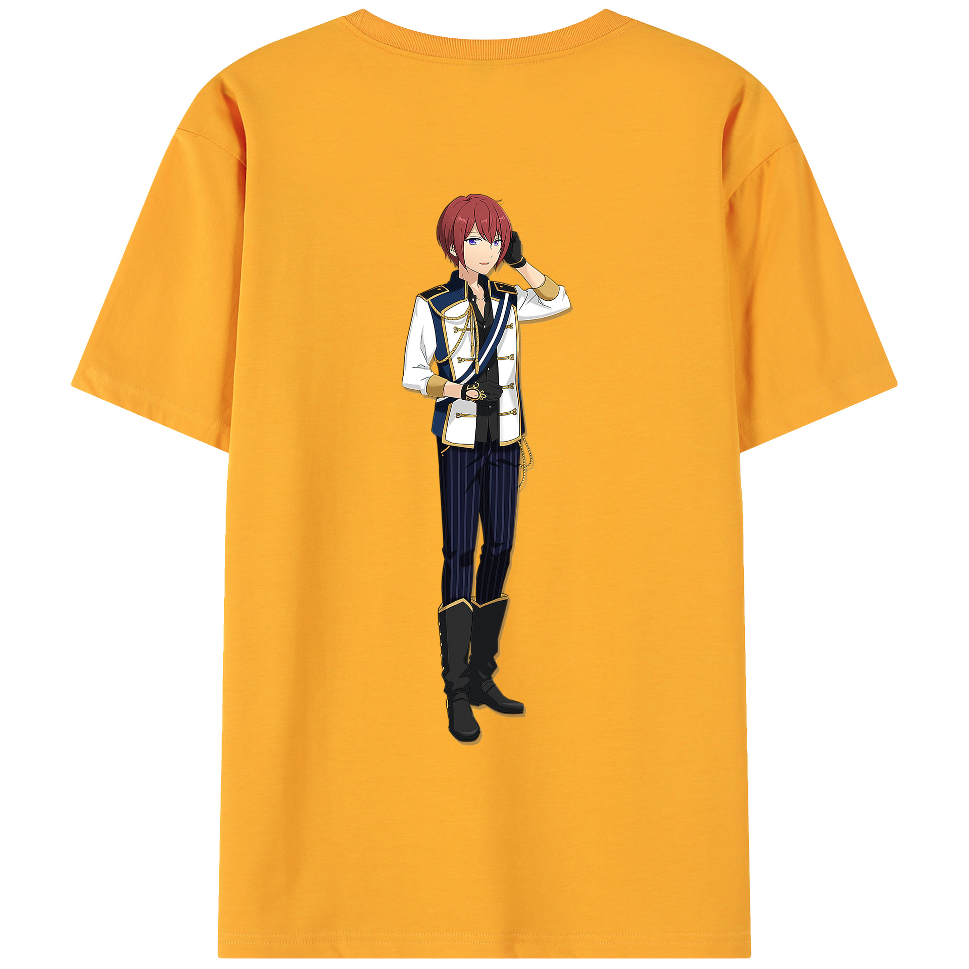 （画像用） あんさんぶるスターズ! Ensemble Stars 綿100％ メンズ半袖Tシャツ（バックプリント） 通気性