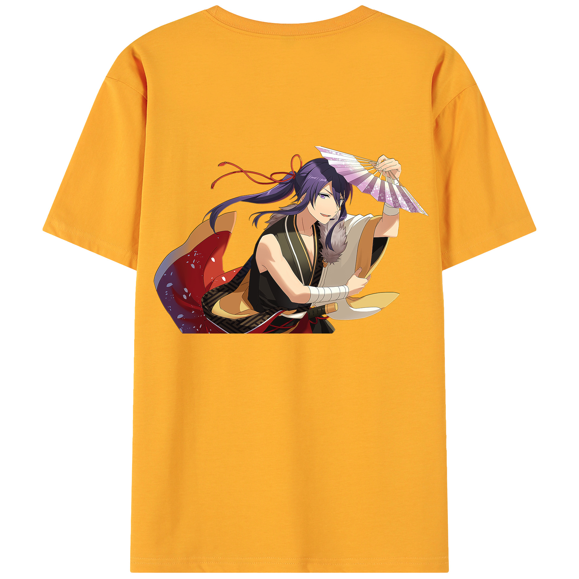 （画像用） あんさんぶるスターズ! Ensemble Stars 綿100％ メンズ半袖Tシャツ（バックプリント） 通気性