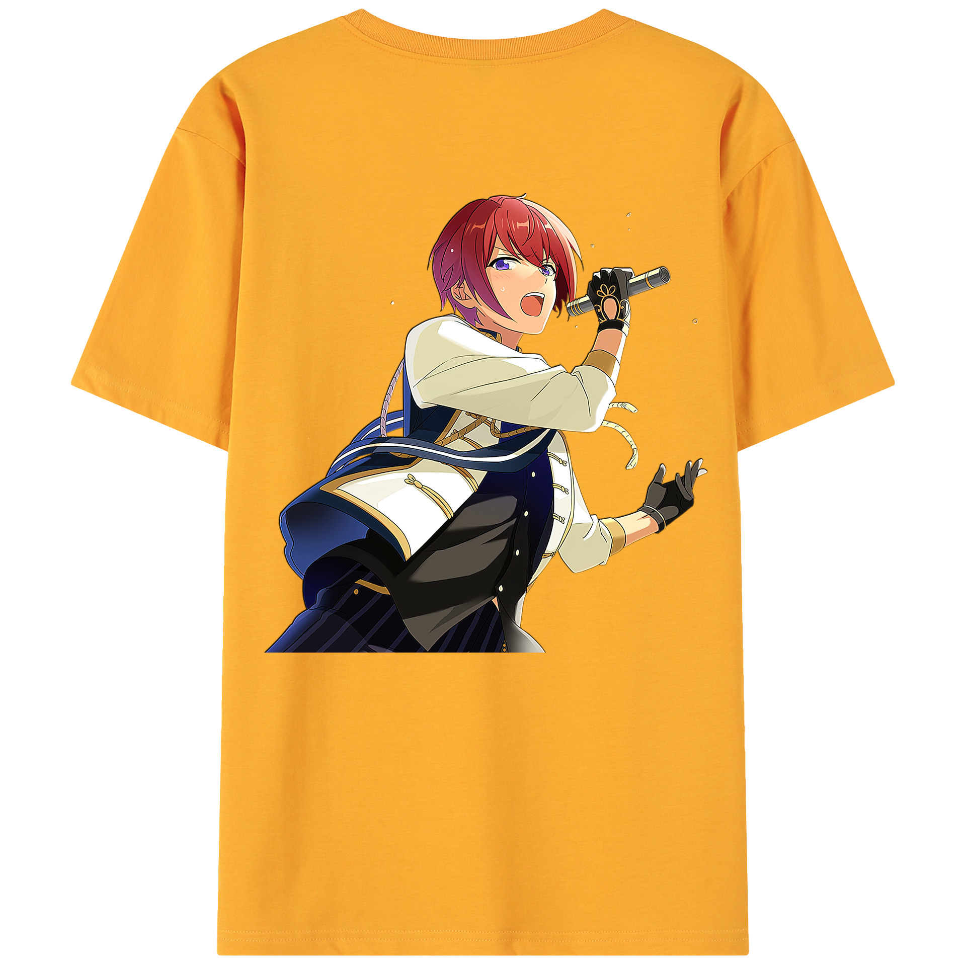 （画像用） あんさんぶるスターズ! Ensemble Stars 綿100％ メンズ半袖Tシャツ（バックプリント） 通気性
