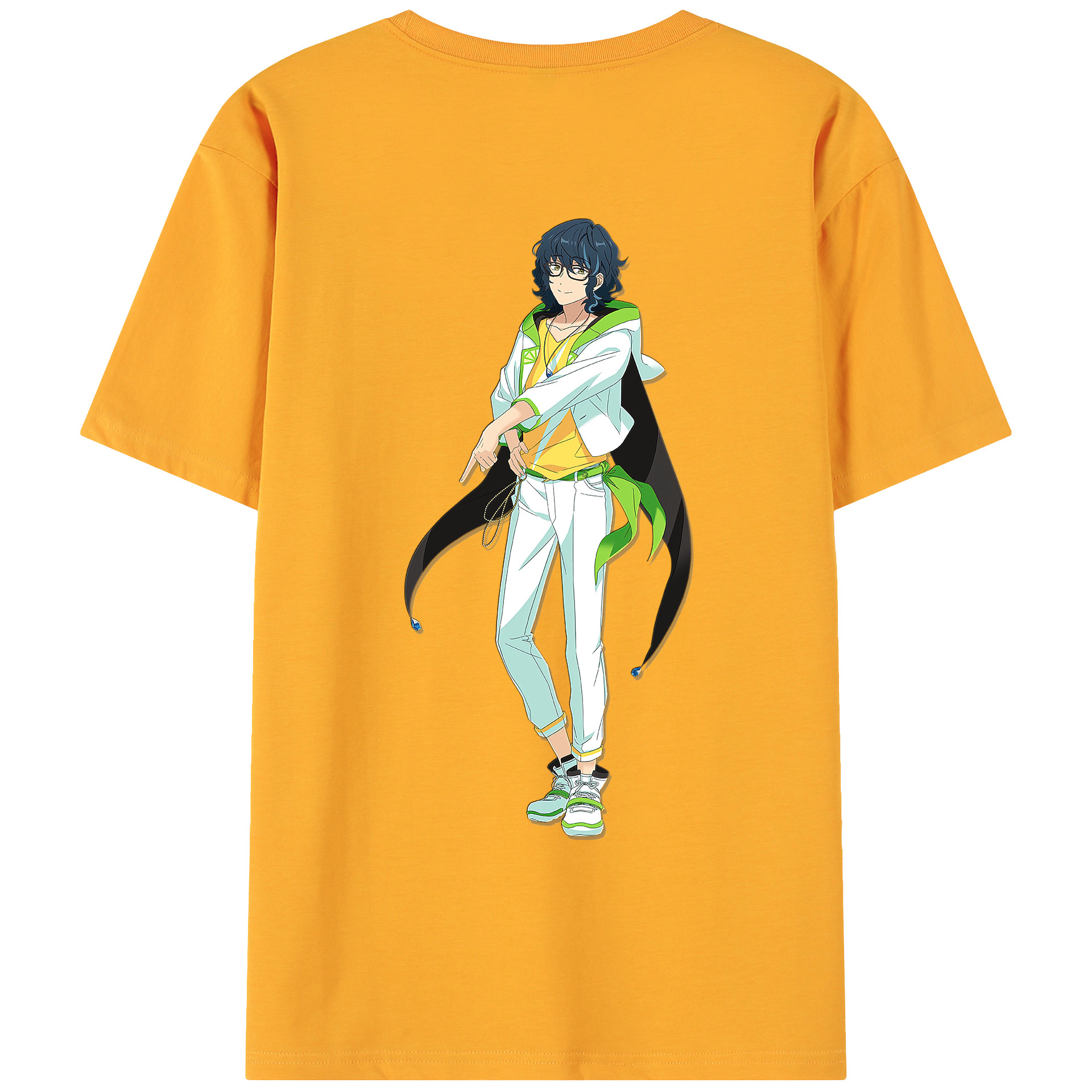 （画像用） あんさんぶるスターズ! Ensemble Stars 綿100％ メンズ半袖Tシャツ（バックプリント） 通気性