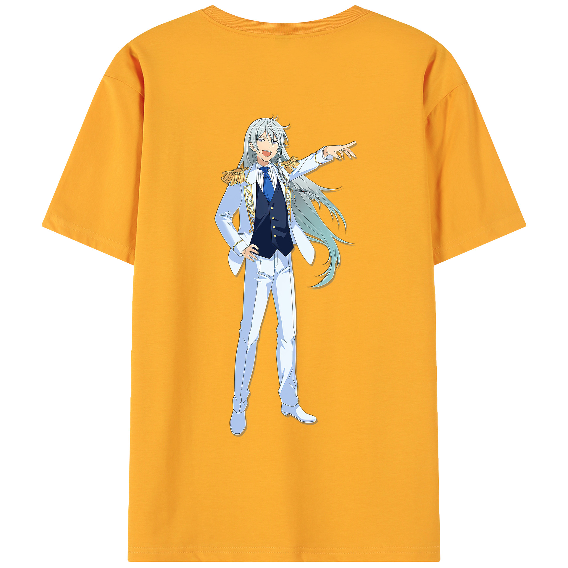（画像用） あんさんぶるスターズ! Ensemble Stars 綿100％ メンズ半袖Tシャツ（バックプリント） 通気性